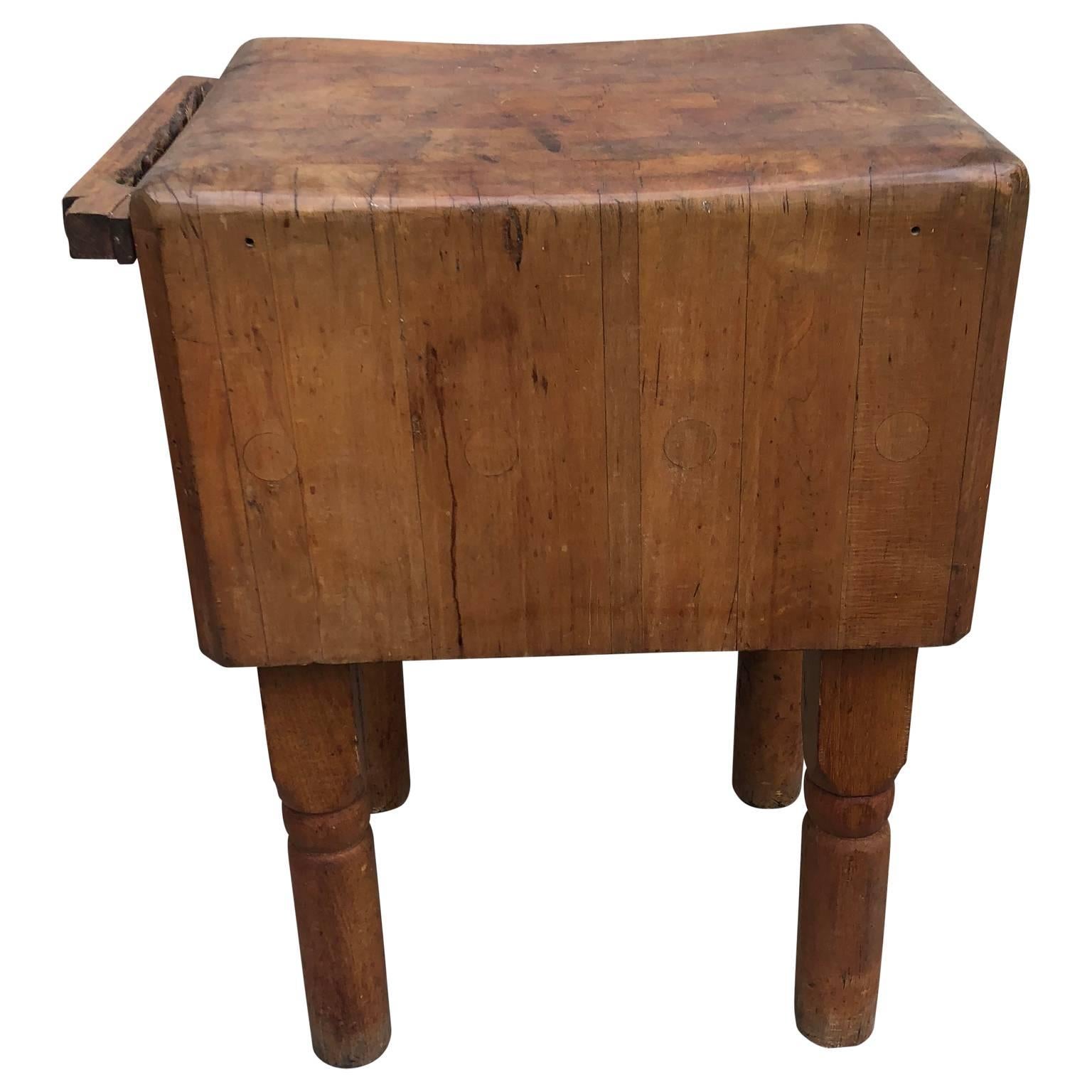 Hand-Crafted Large Vintage Maple Butchers Block Table, Scandinavia
