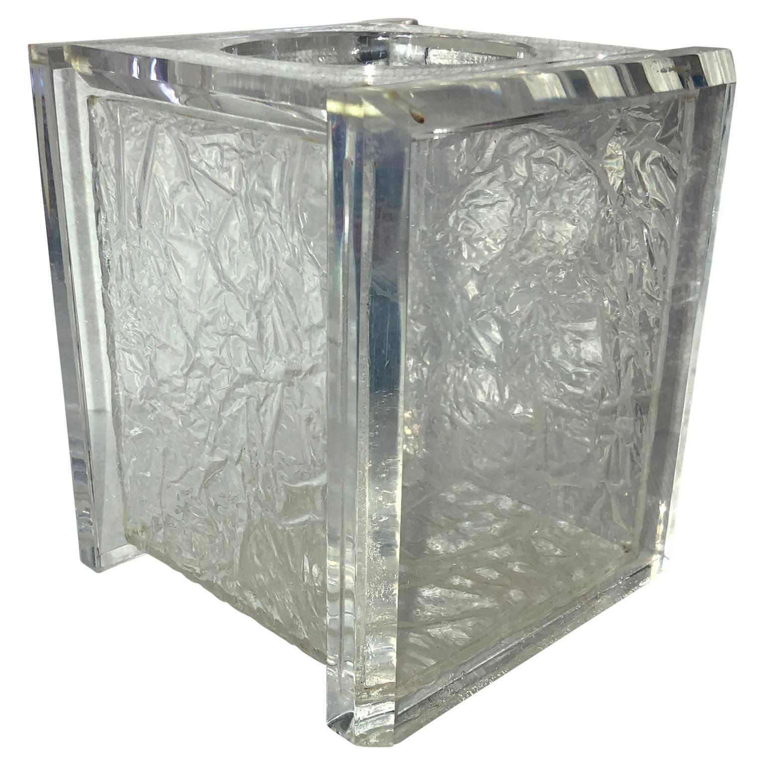 Vintage Mid-Century Modern Lucite Tissue Holder 2