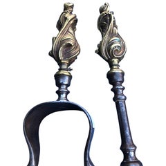 Set of European 18th Century Fire Place Tools