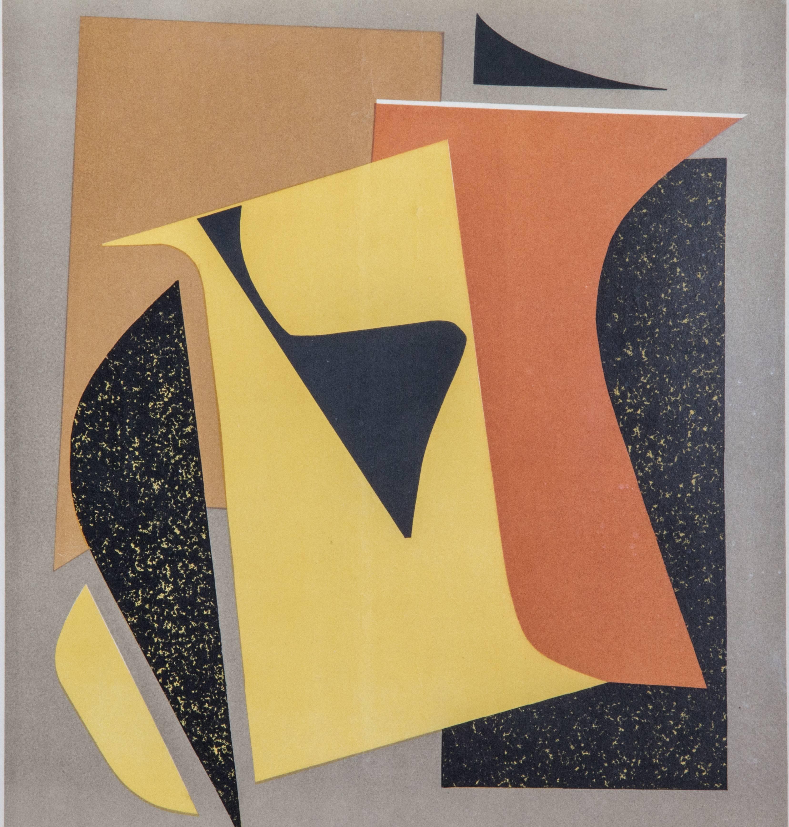French Alberto Magnelli Cubist Exhibition Poster