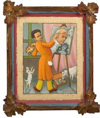 Painting by Maurice Kish "Portrait of Mr. Big"
