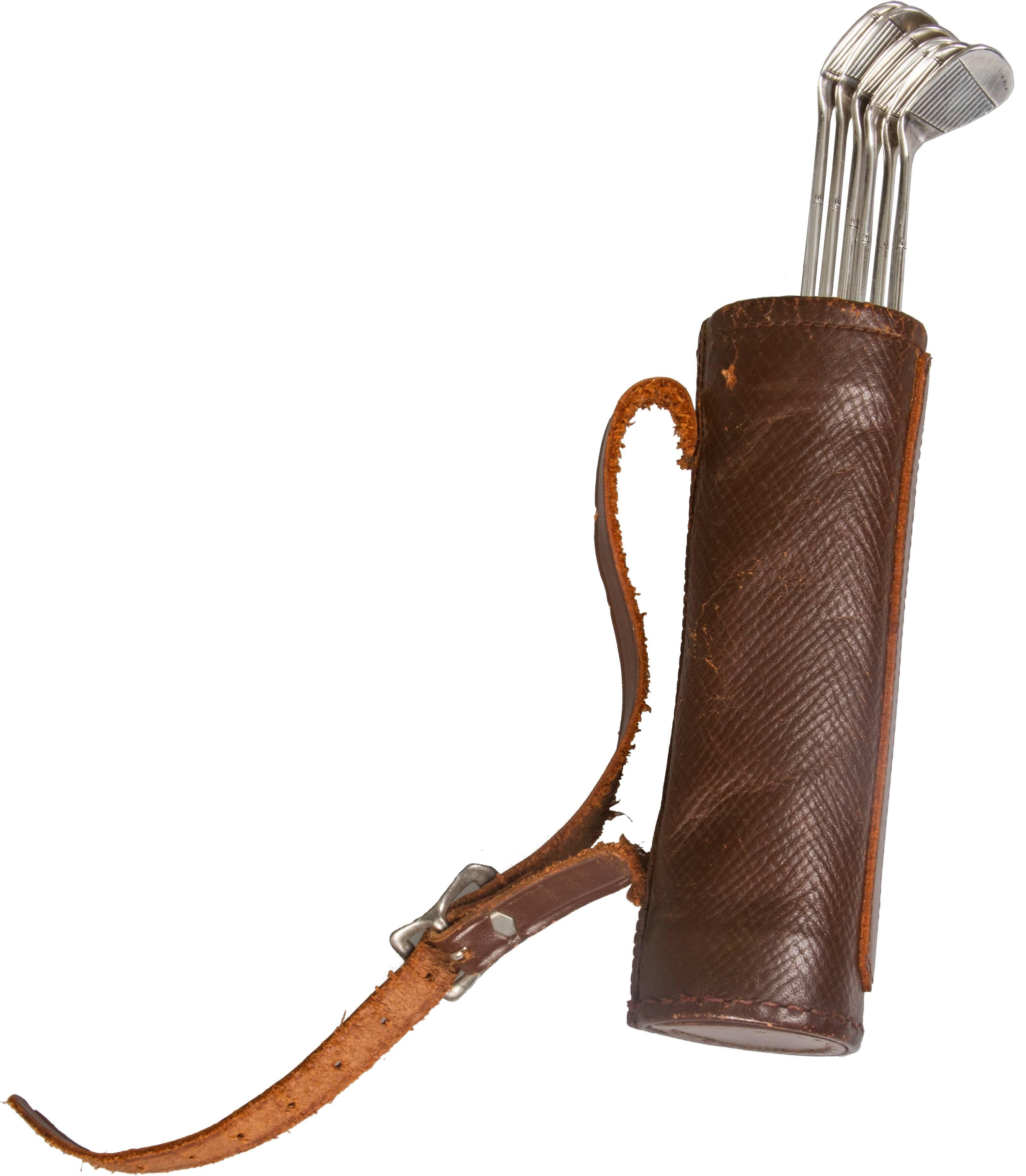 Golf Club Cocktail Stirrers in Golf Bag In Good Condition In Chicago, IL