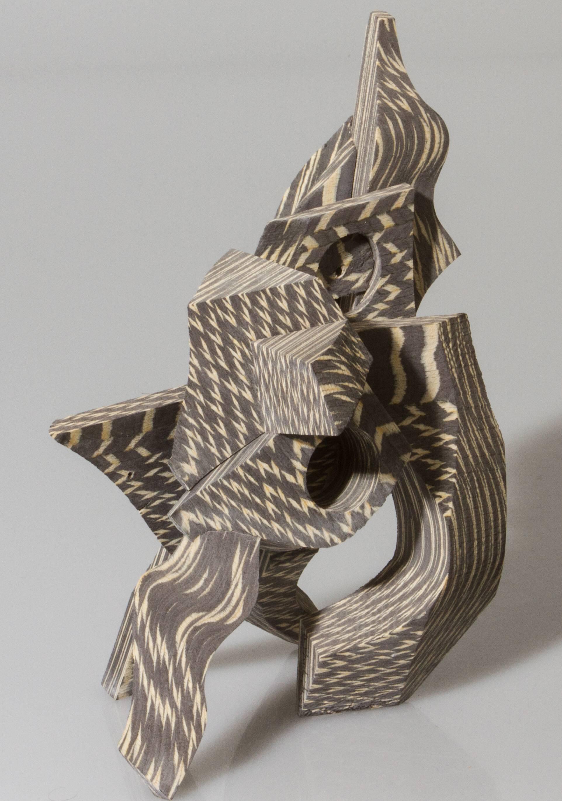 American Abstract Wood Sculpture by Mel Kendrick