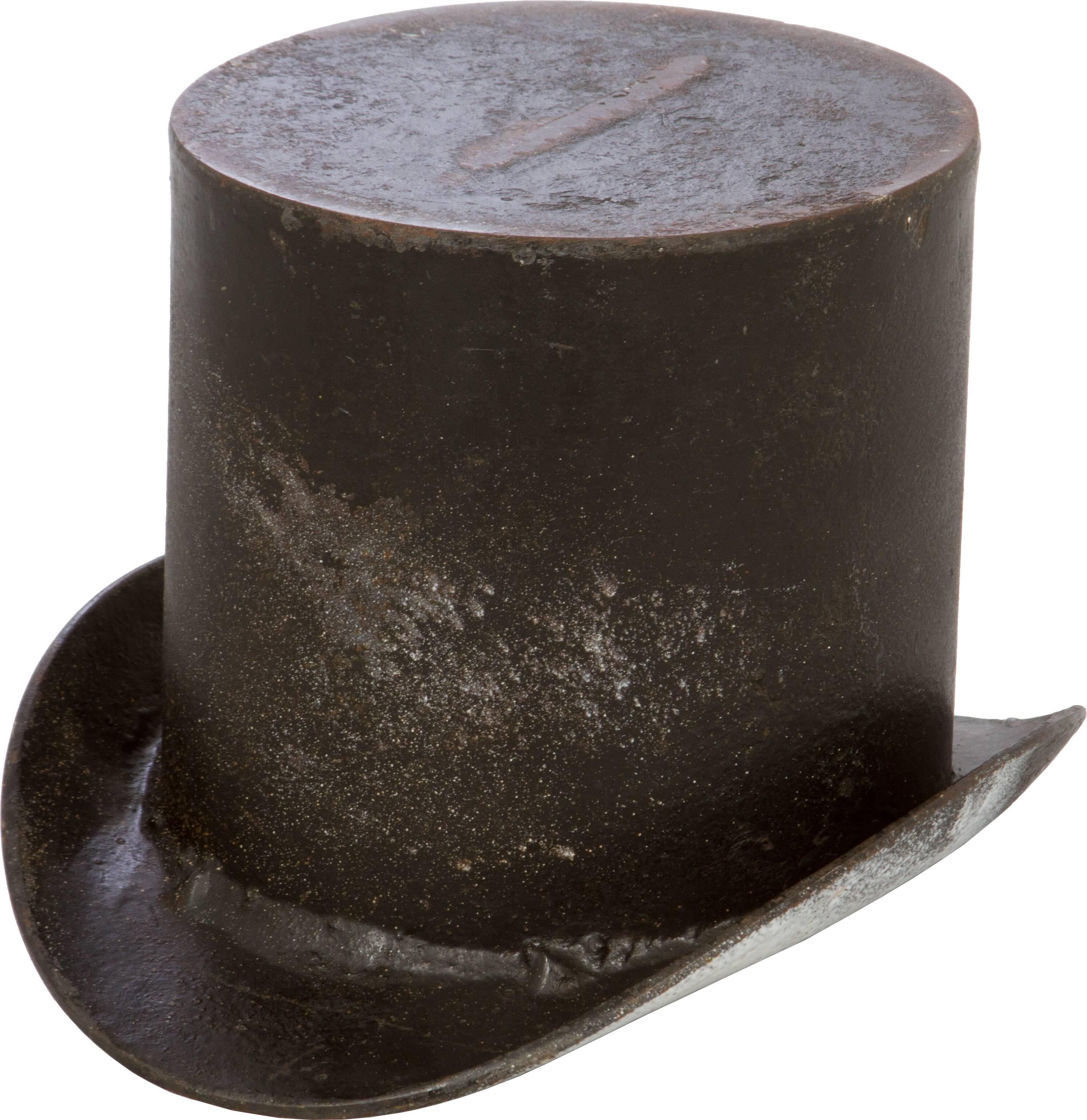 Victorian Cast Iron Top Hat Spittoon For Sale 2