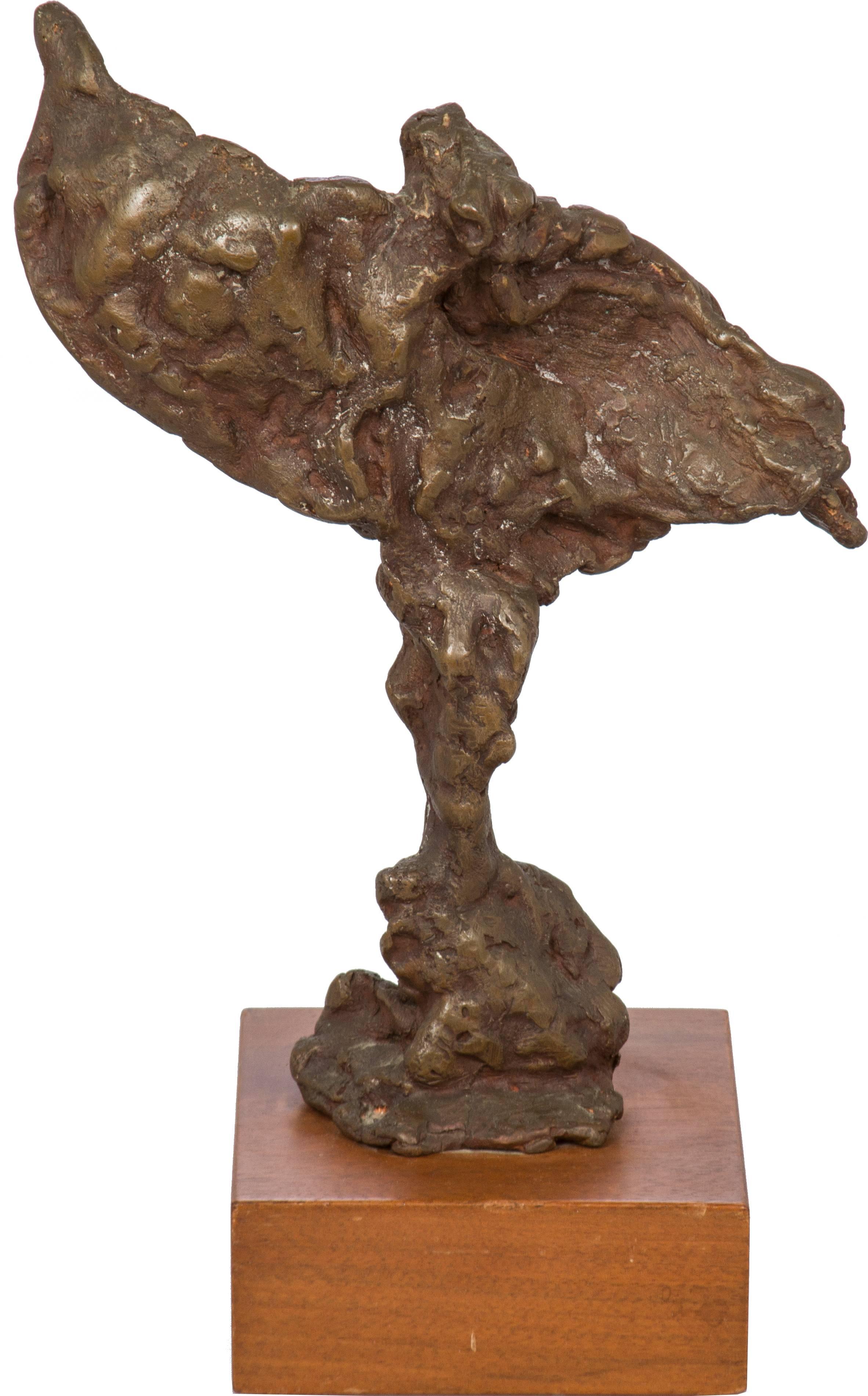 Max Fleisher Brutalist Bronze Sculpture 