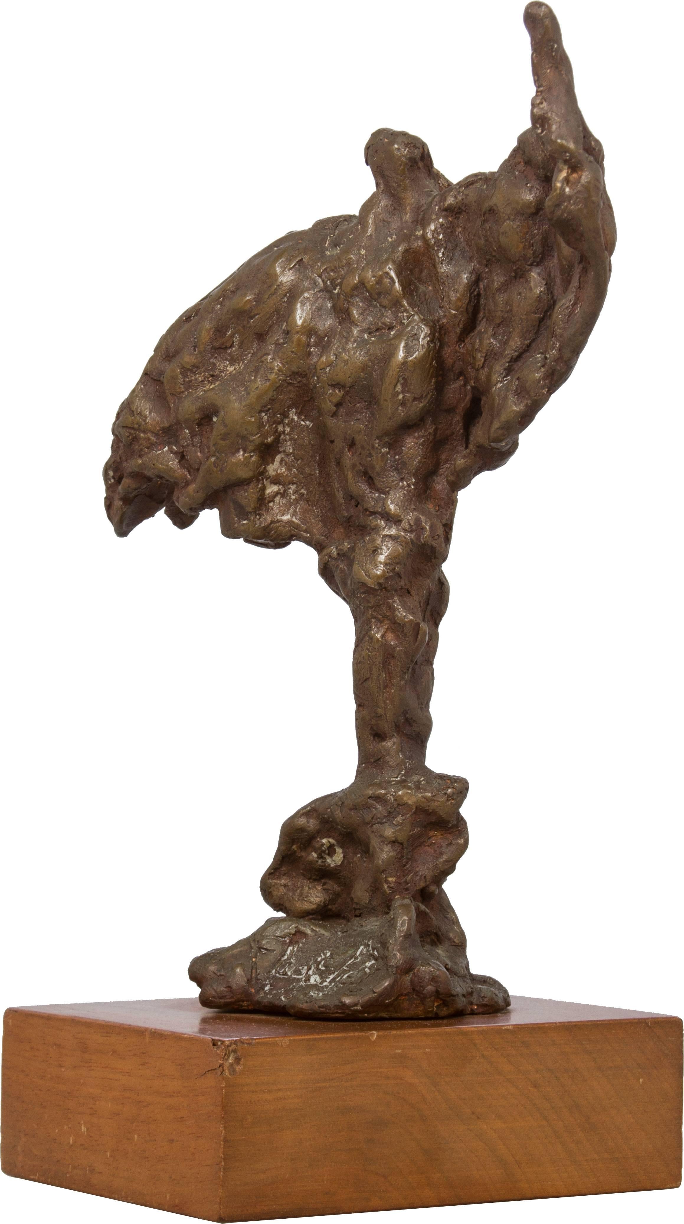 Max Fleisher Brutalist Bronze Sculpture 