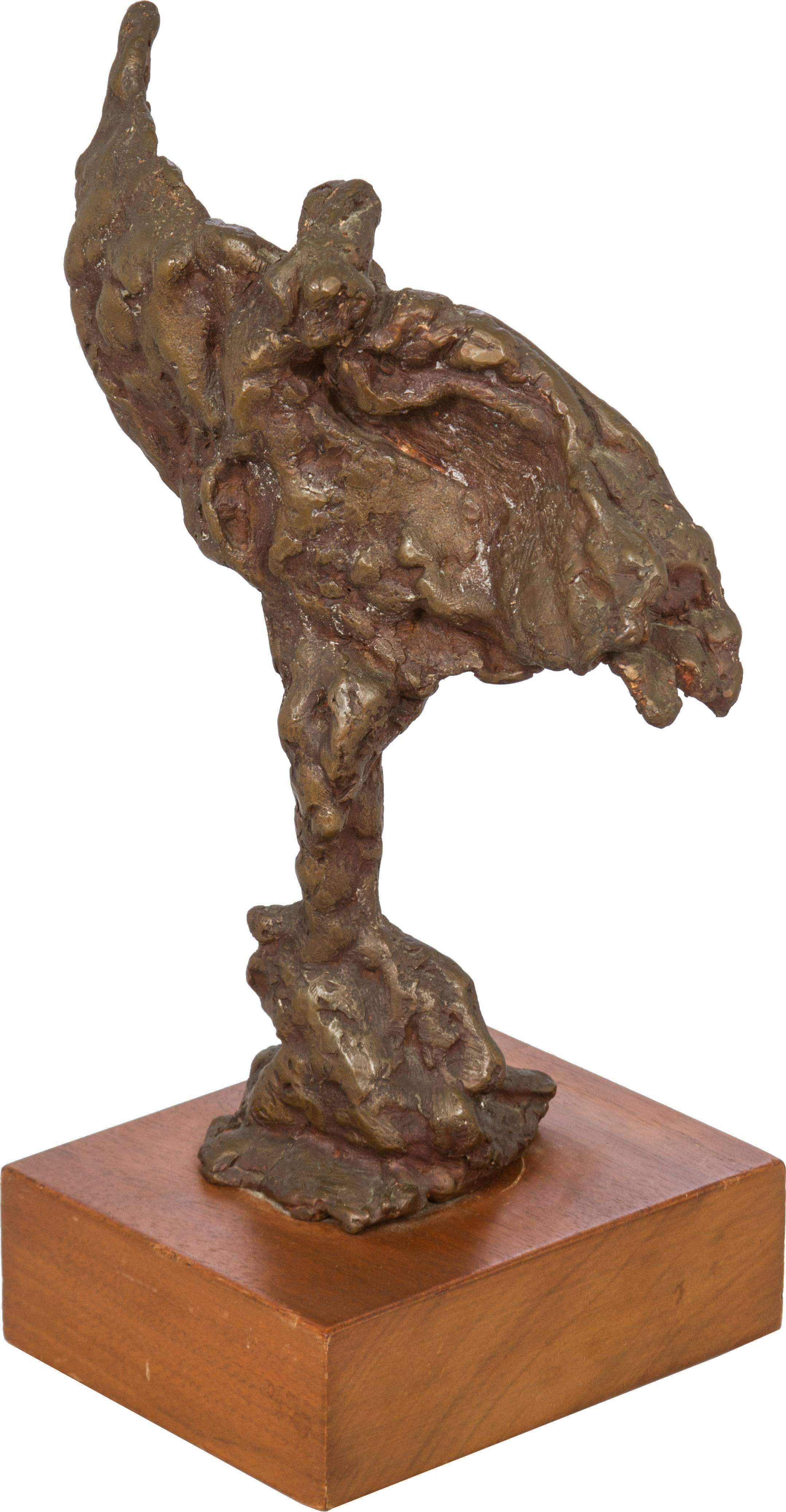 Late 20th Century Max Fleisher Brutalist Bronze Sculpture 
