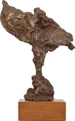Max Fleisher Brutalist Bronze Sculpture "The Quest"