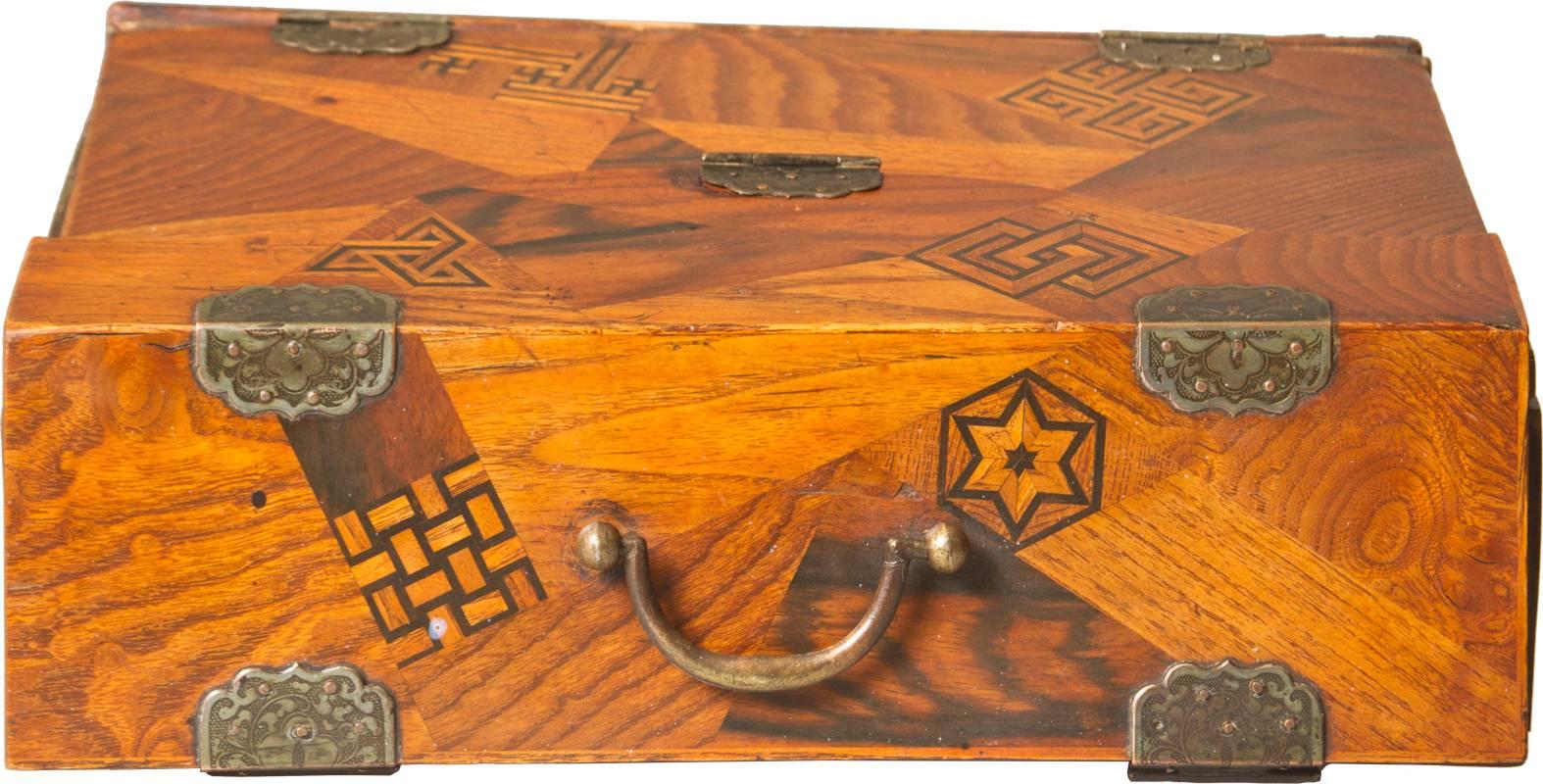 Japanese Parquetry Traveling Desk 3