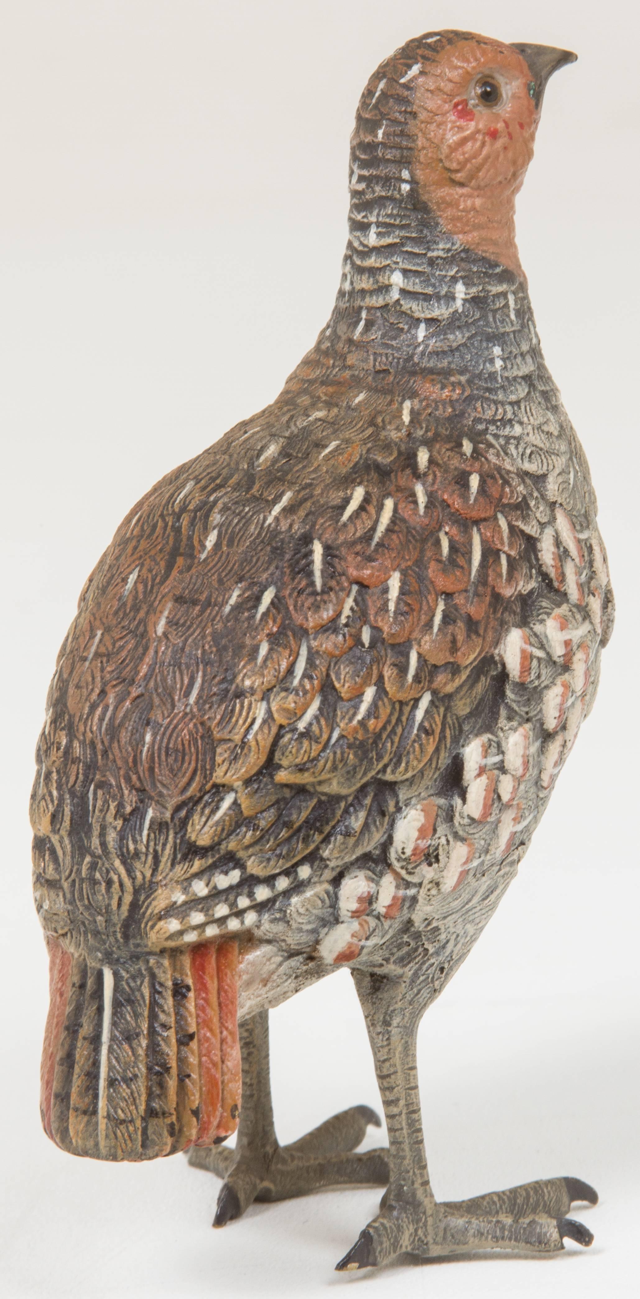Austrian Cold Painted Bronze Grouse 2