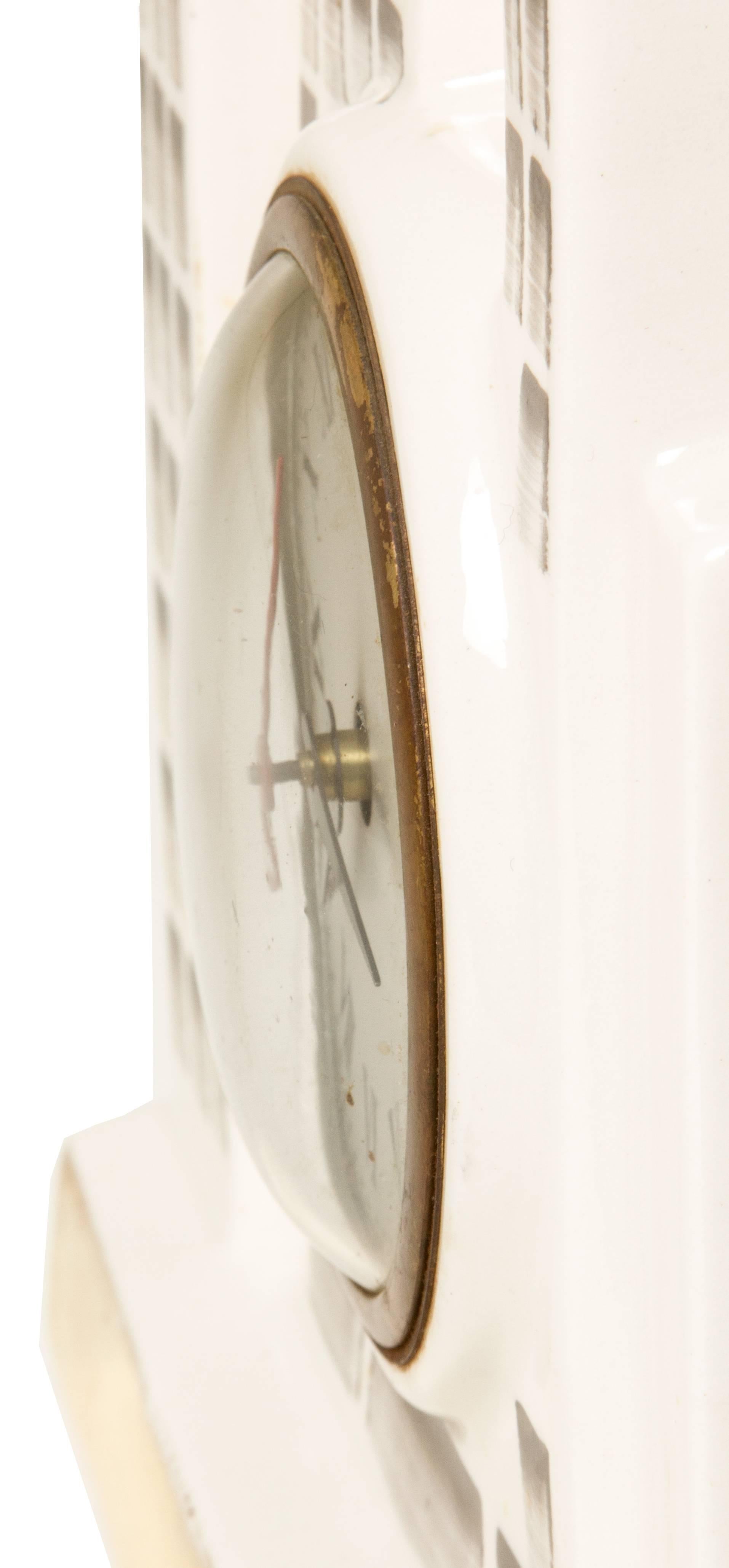 Art Deco Ceramic Skysraper Clock For Sale 1