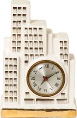 Art Deco Ceramic Skysraper Clock