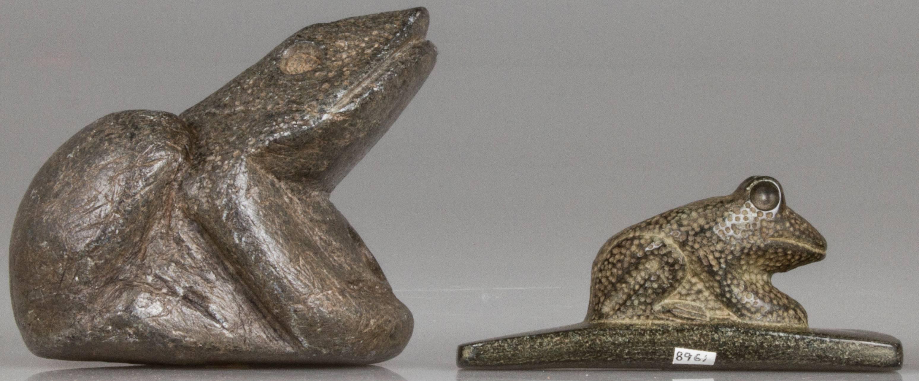Pair of Two American Indian Frog or Toad Pipes In Excellent Condition In Chicago, IL