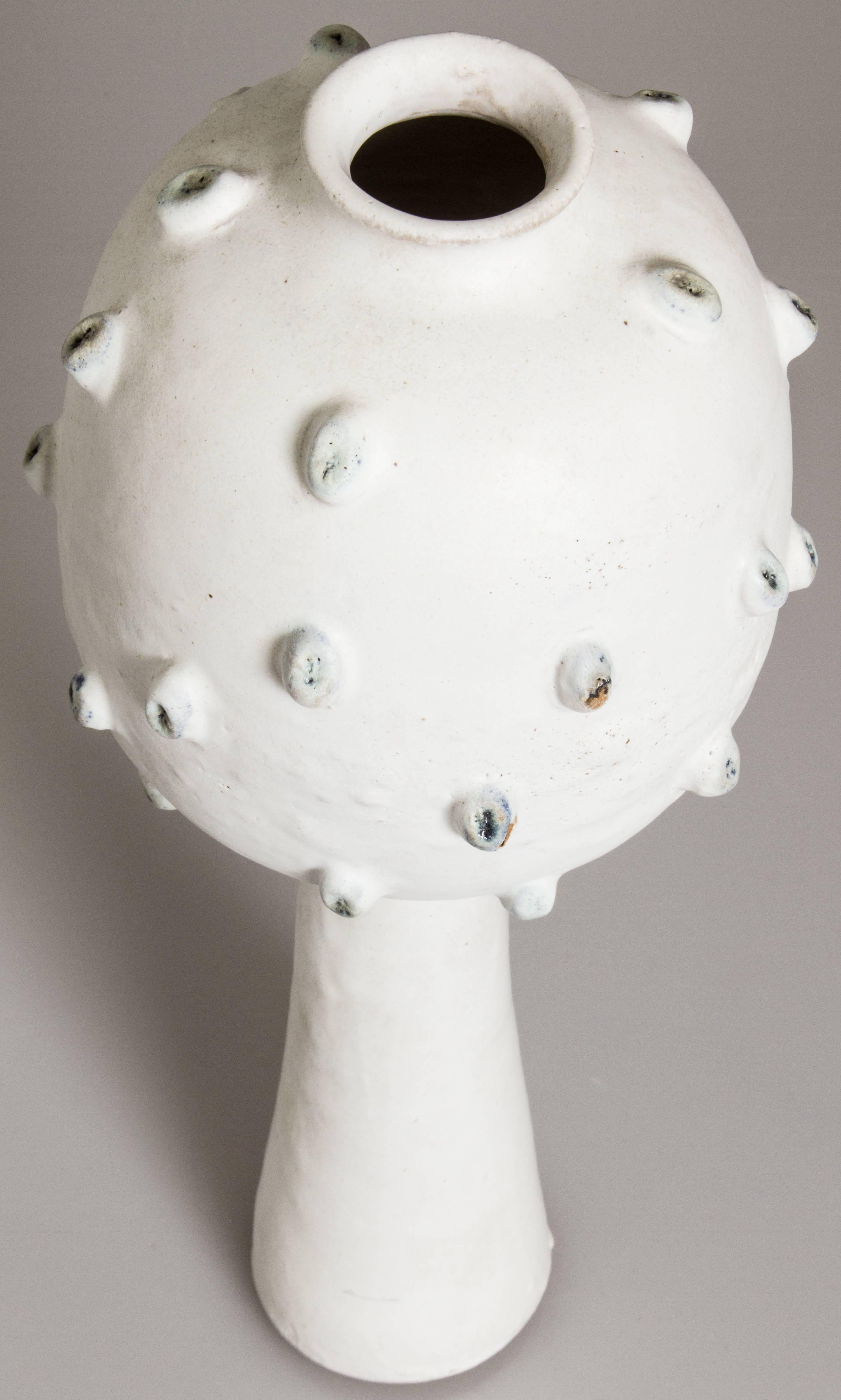 Mid-20th Century Tall Mid-Century Ceramic Sculptural Vase by Earl Hooks