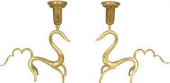 Pair of Austrian Art Deco Figural Candlesticks
