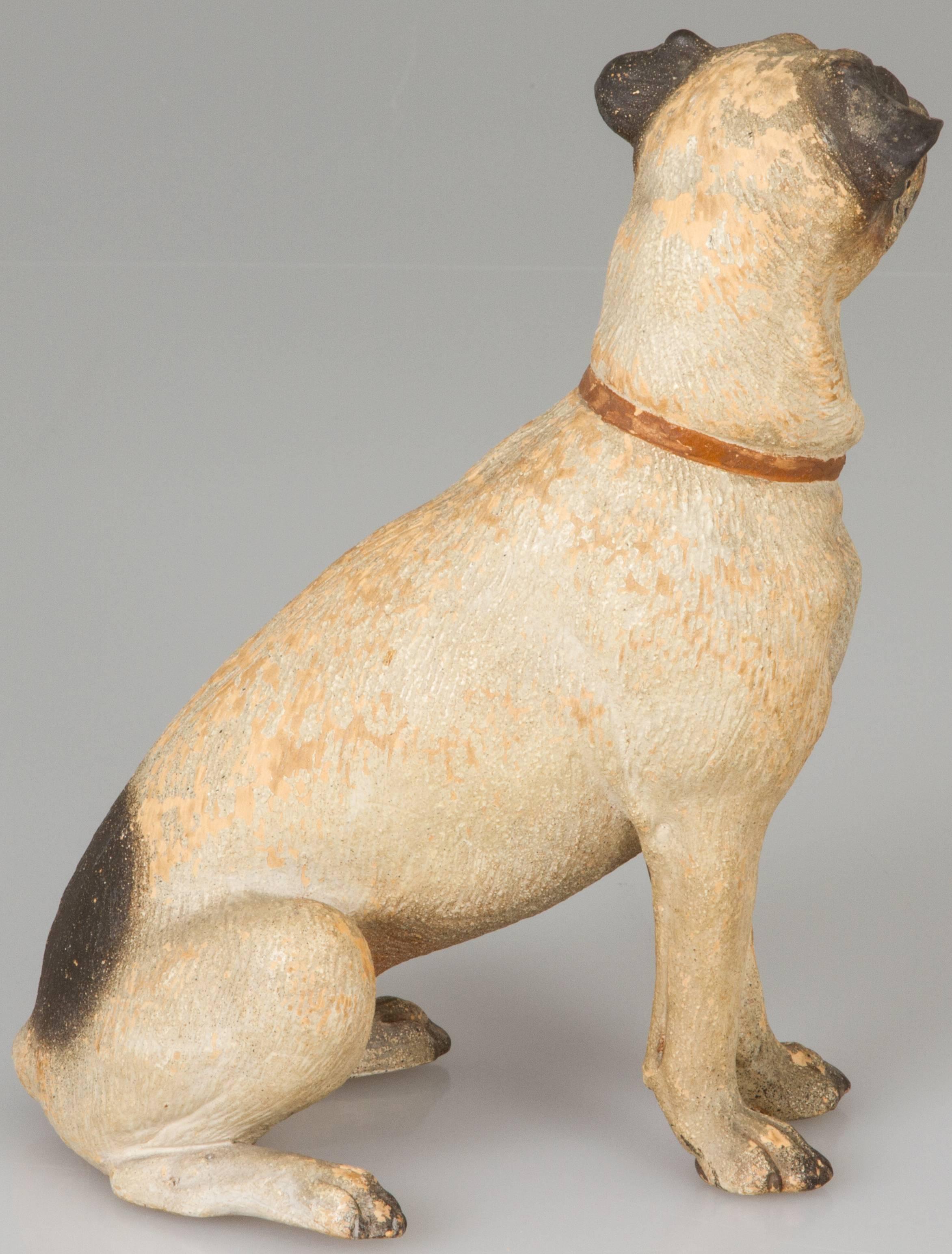 Ceramic Sculpture of a Terrier 1