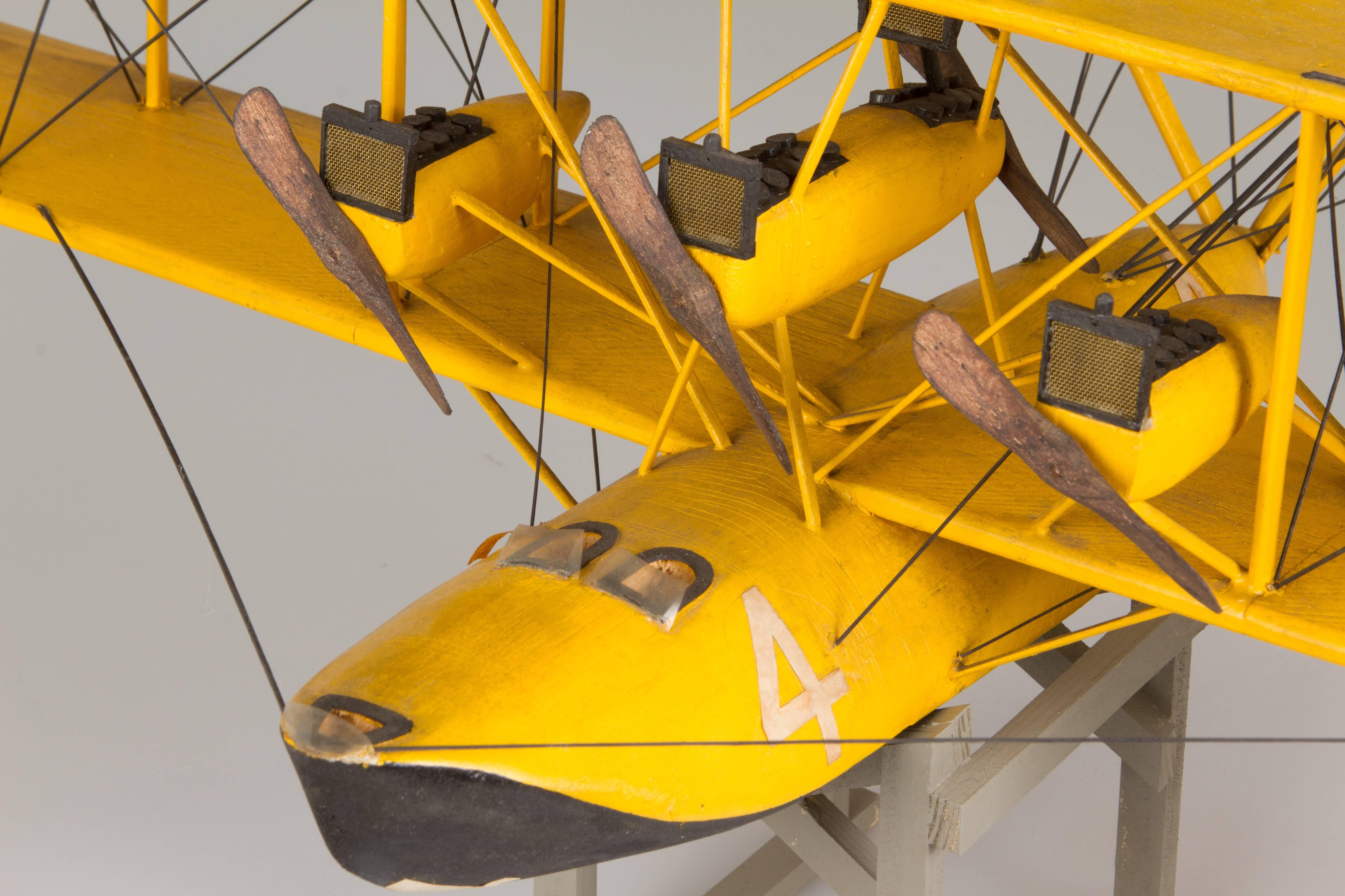 Handmade Model of a Curtiss NC-4 Seaplane For Sale 1