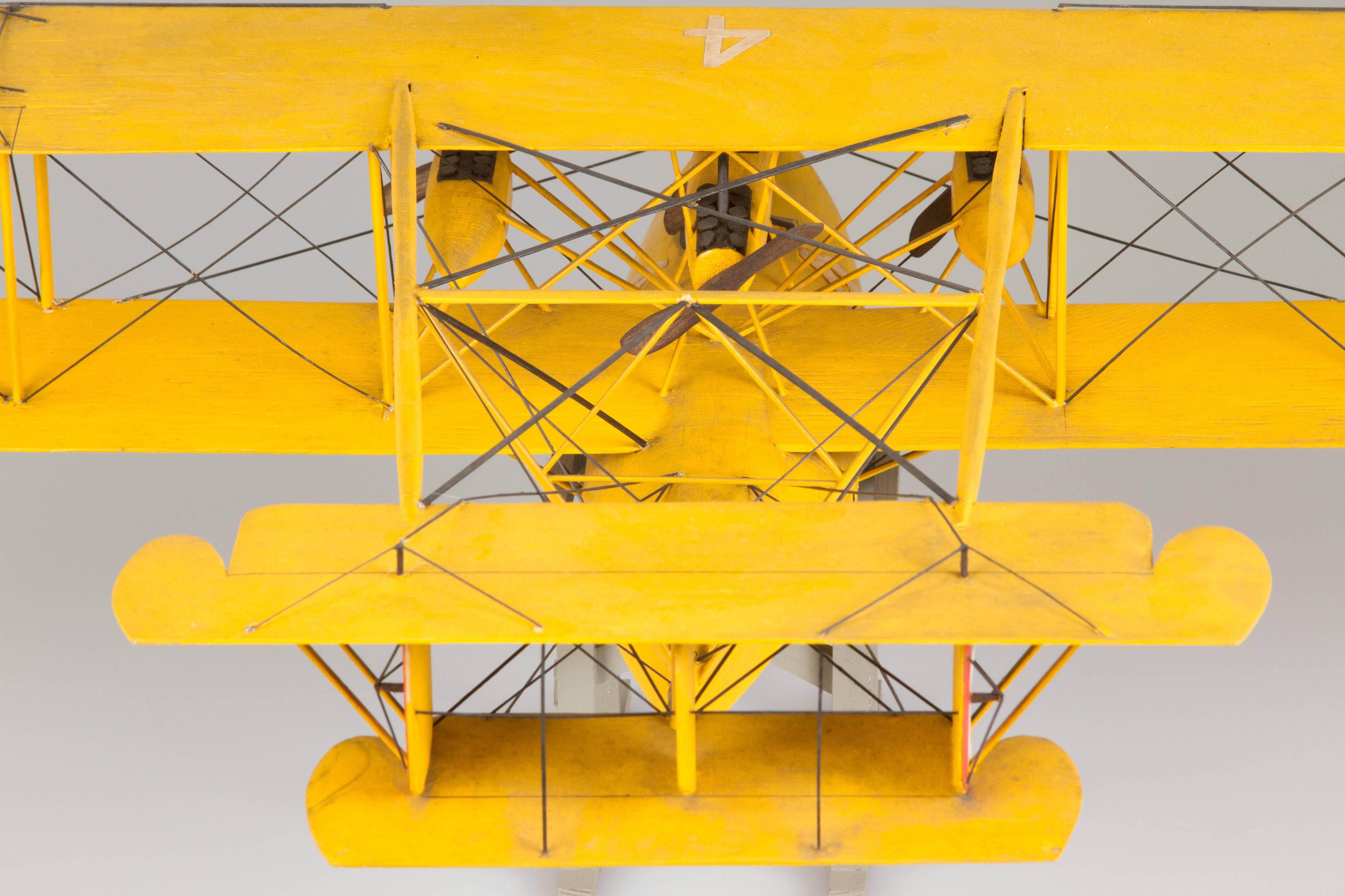 Mid-20th Century Handmade Model of a Curtiss NC-4 Seaplane For Sale