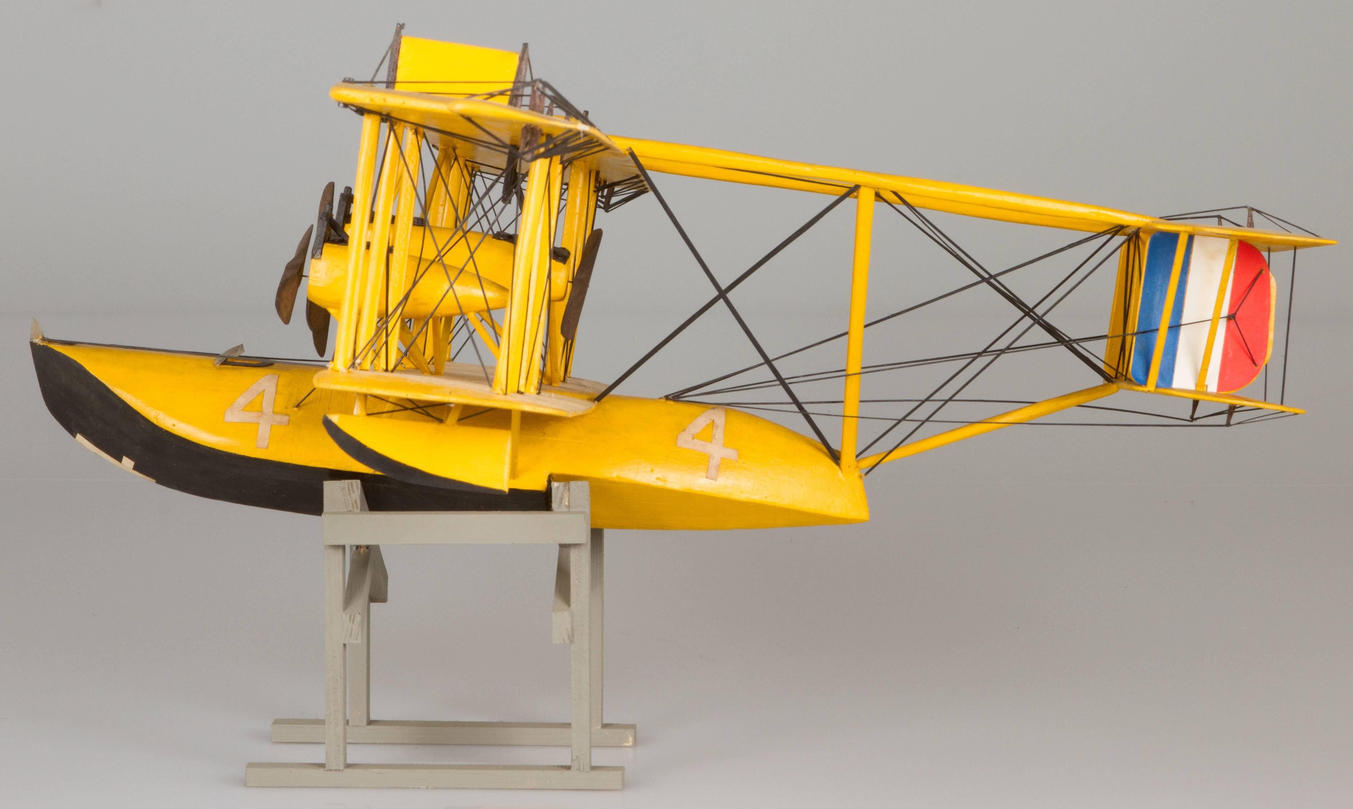 American Handmade Model of a Curtiss NC-4 Seaplane For Sale