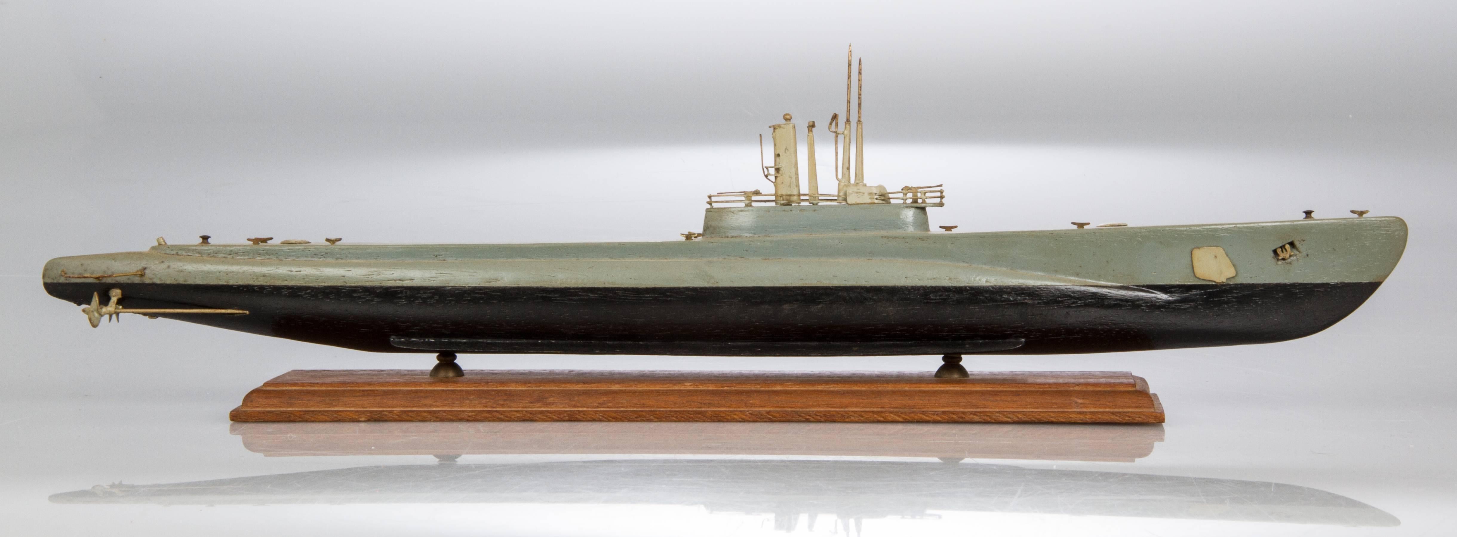 World War II Wooden US Submarine Model For Sale 1