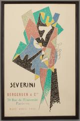 Cubist Exhibition Poster by Gino Severini