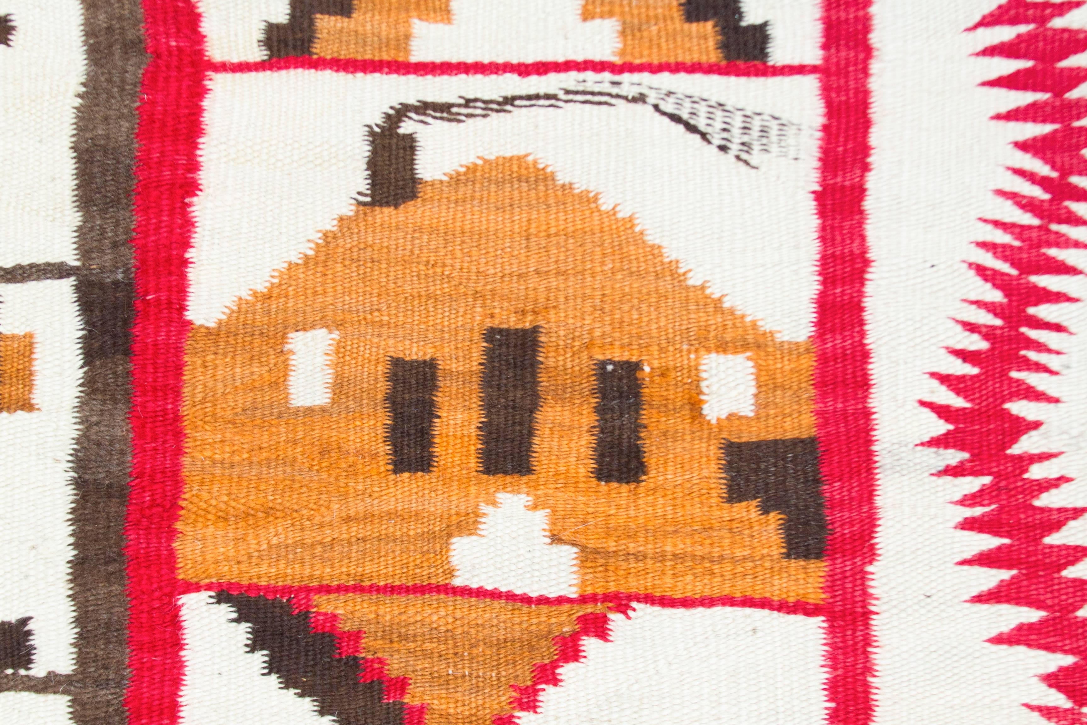 Unusual Navajo Sampler Rug In Excellent Condition For Sale In Chicago, IL