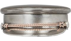 Silver Plate Military Hat Pill or Ring Box