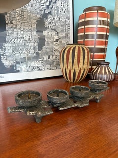 1960's Swiss Brutalist Candle Holder for 4 Candles