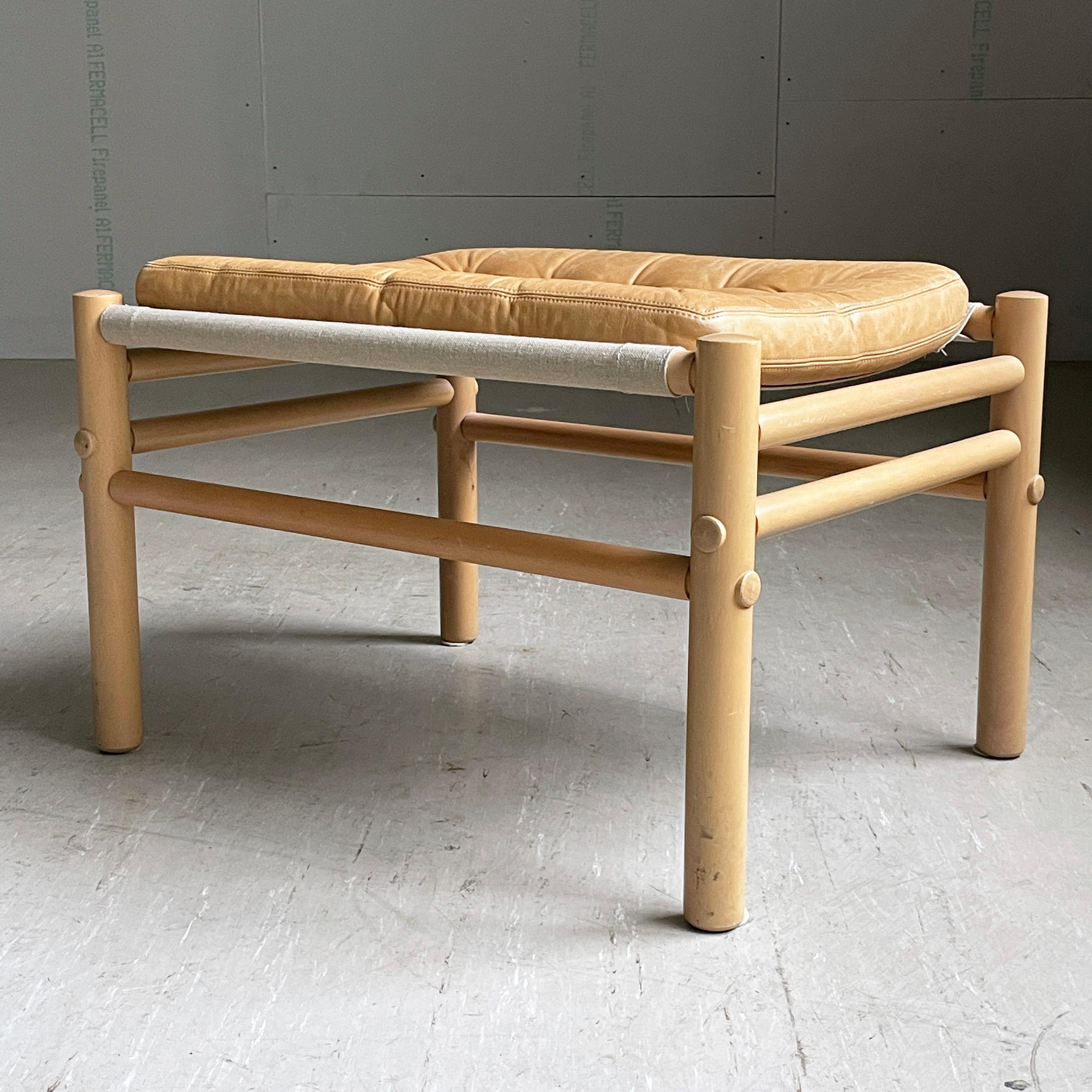 Otomana / Taburete Bror Boije de los años 70 para Dux of Sweden Escandinavo en venta