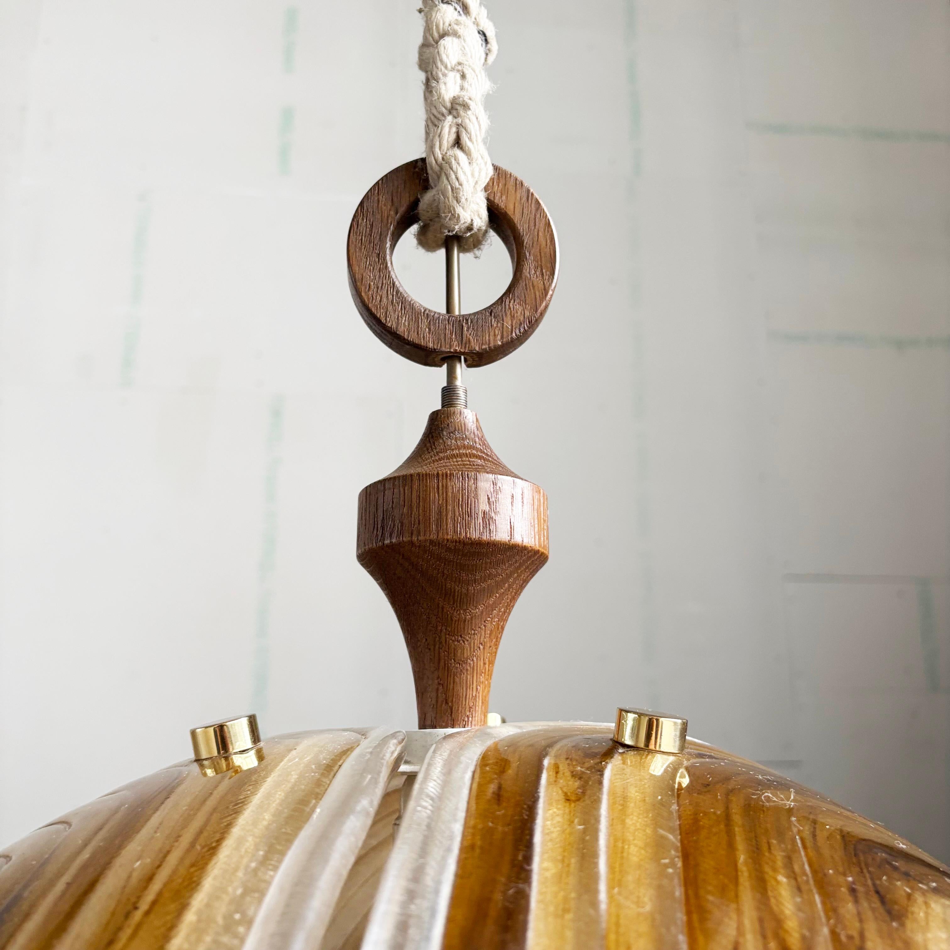 1960's Brutalist Pendant Lamp For Sale 6