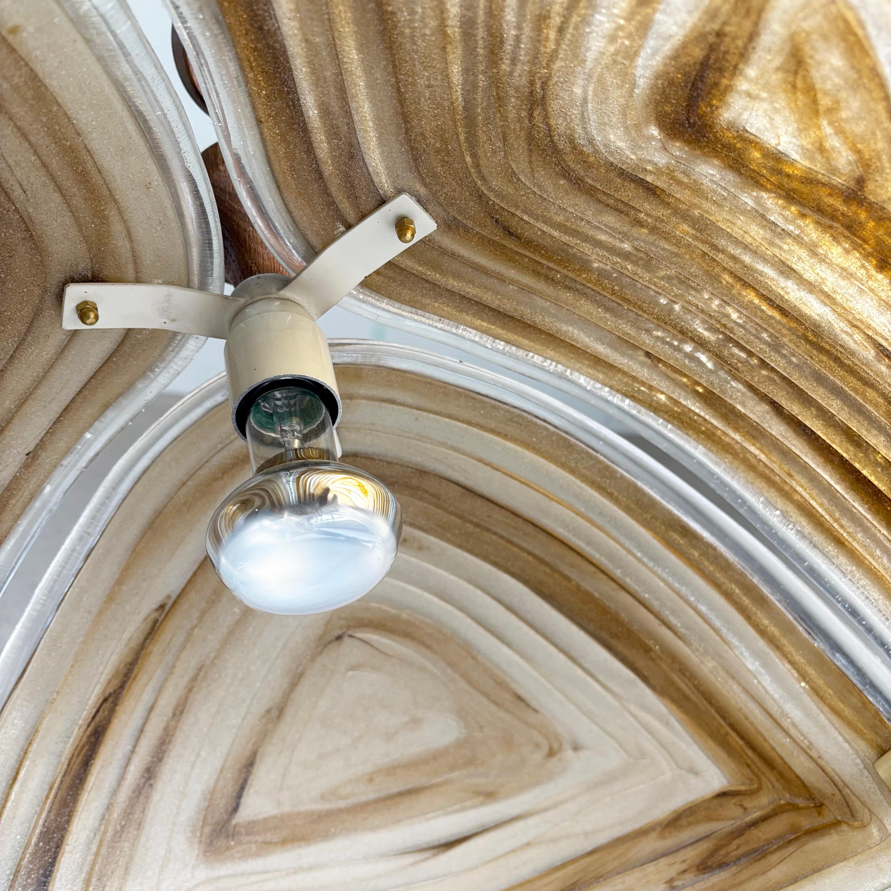 1960's Brutalist Pendant Lamp For Sale 11