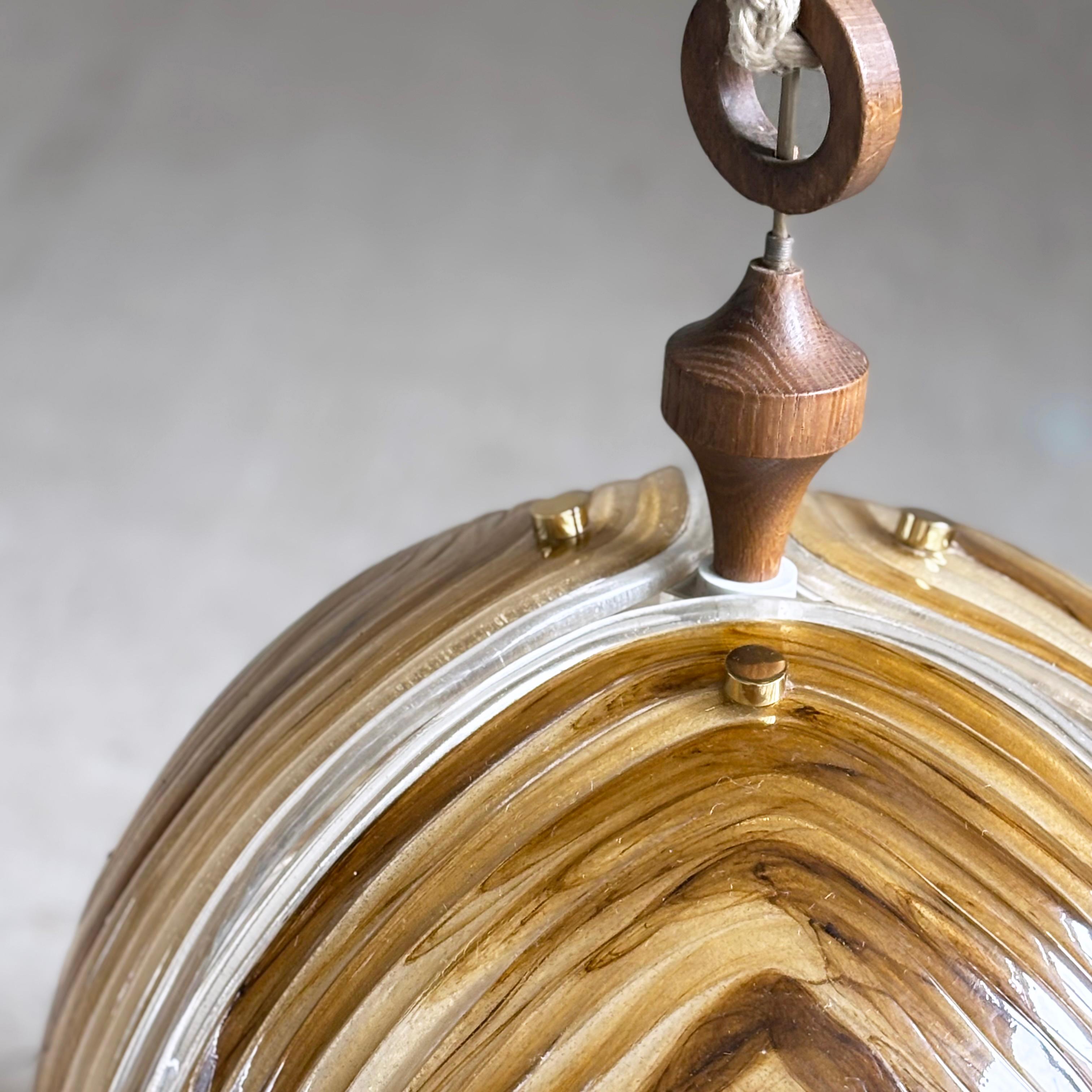 1960's Brutalist Pendant Lamp For Sale 10