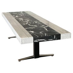 Table de salon en marbre et pierre des années 1960