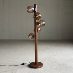 Lampada da terra in stile brutalista di Temde, Svizzera, anni '70