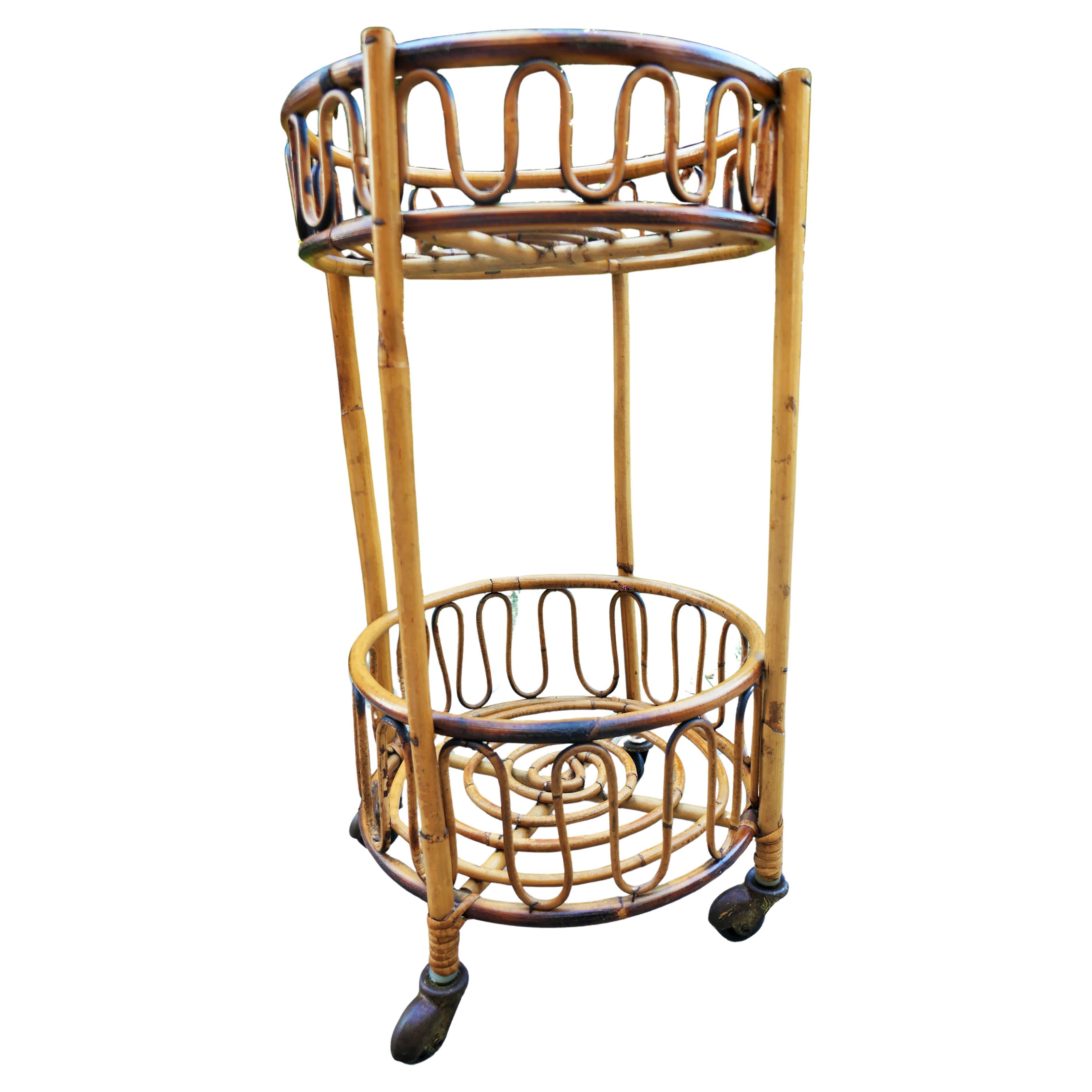 Rattan trolley For Sale