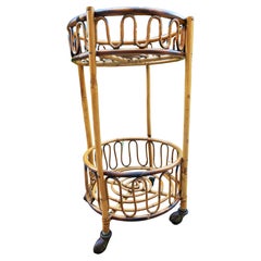 Rattan trolley