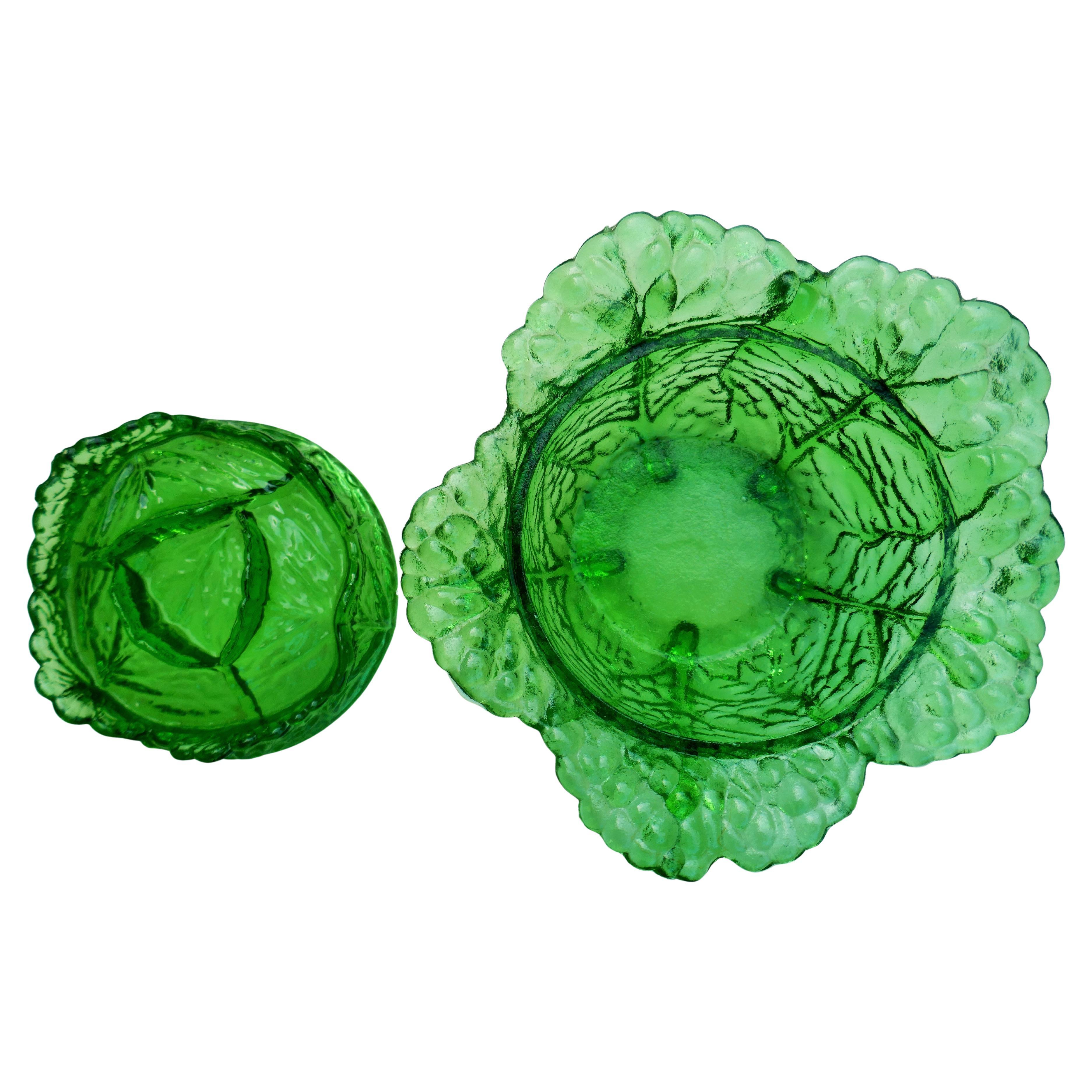 Uranium glass cauliflower container possible Portieux Vallerysthal.
Good condition.
Thank you