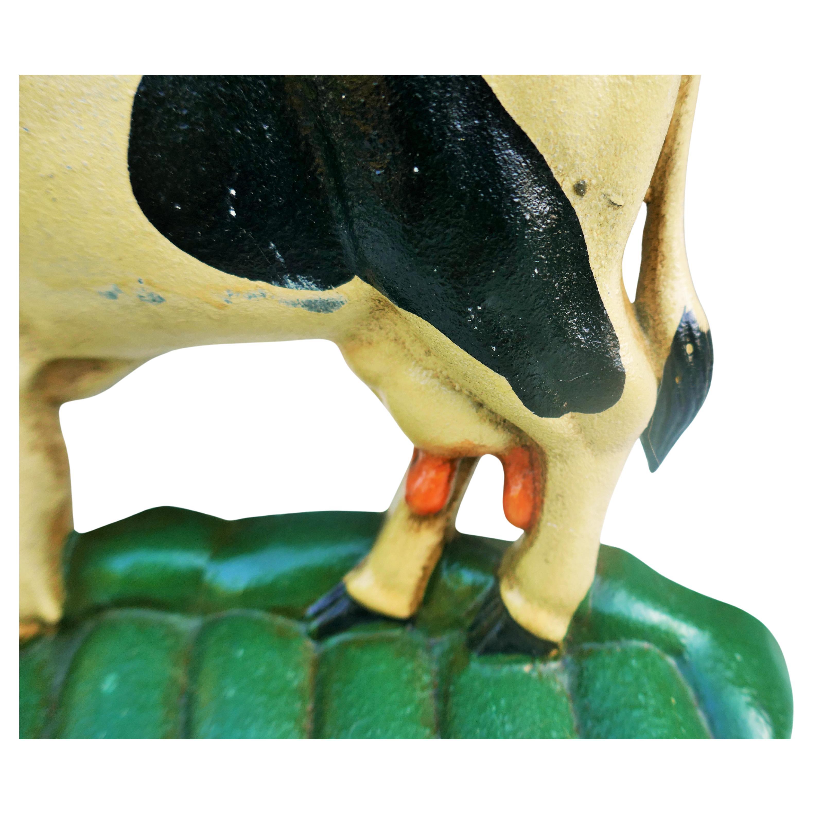 Iron Door Stop Cow possible Bradley & Hubbard - floor accessories For Sale 1