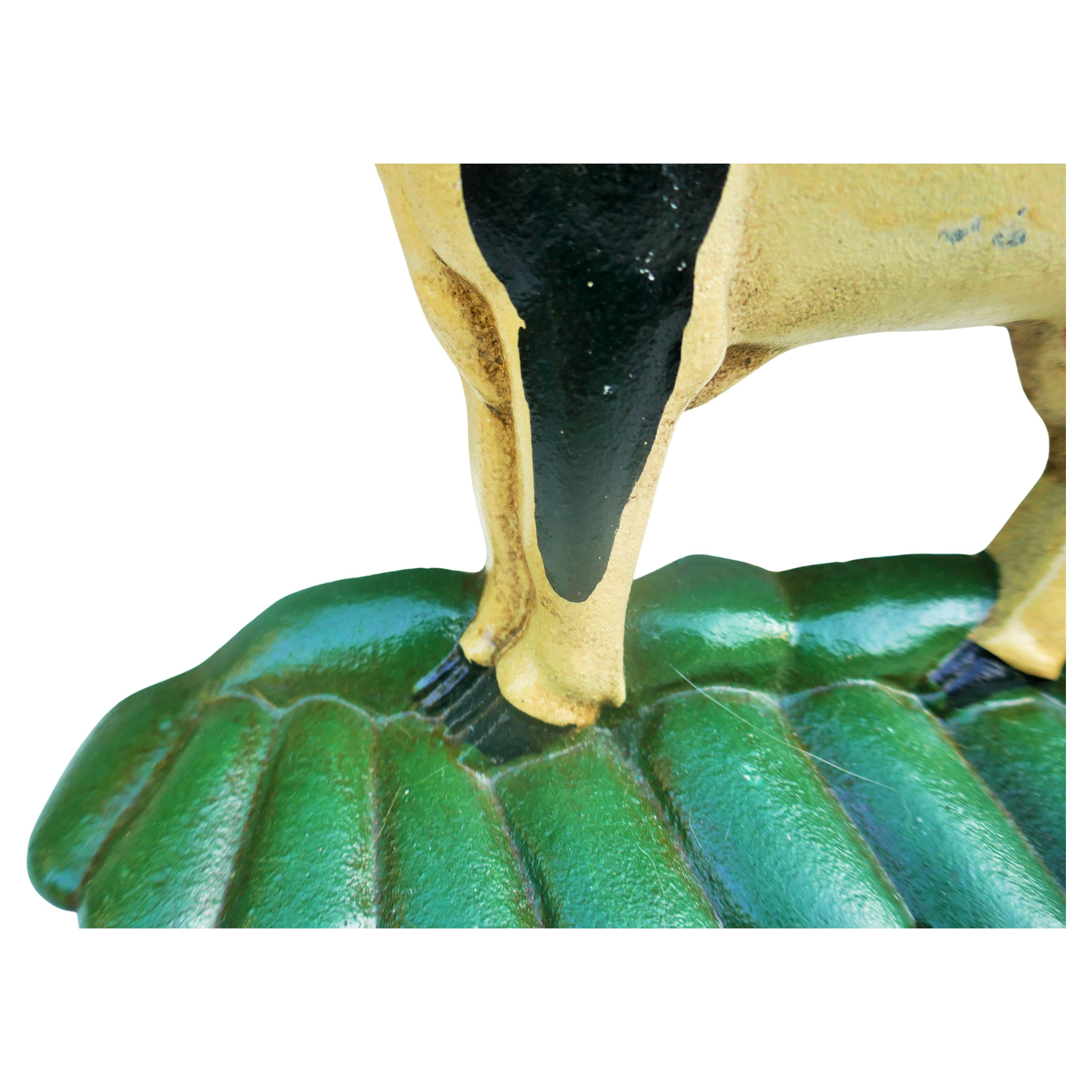 Mid-20th Century Iron Door Stop Cow possible Bradley & Hubbard - floor accessories For Sale