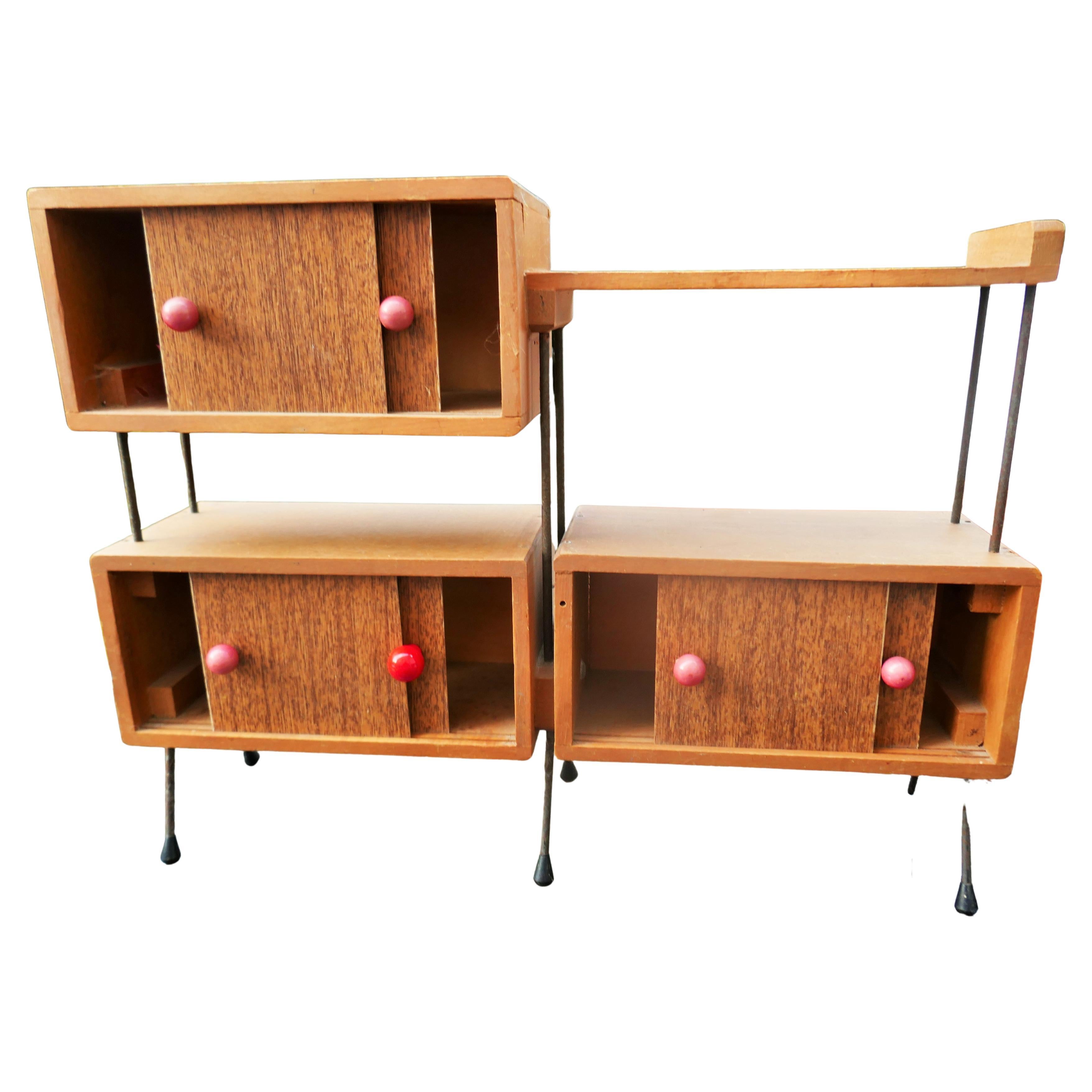 Italian Miniature Furniture and Chairs from the 60s en vente