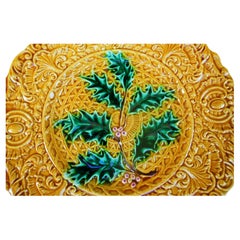 Four Villeroy & Boch majolica plates