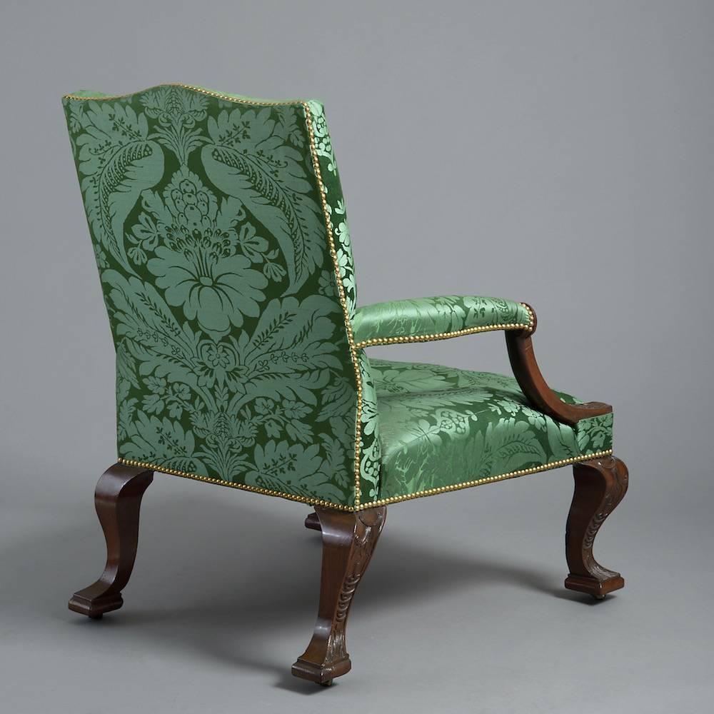 Mahogany Pair of George II Library Chairs