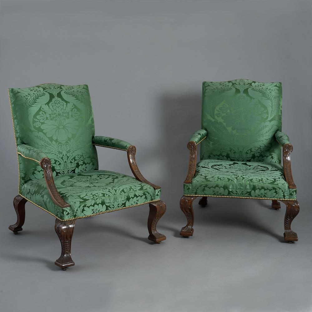Pair of George II Library Chairs 1
