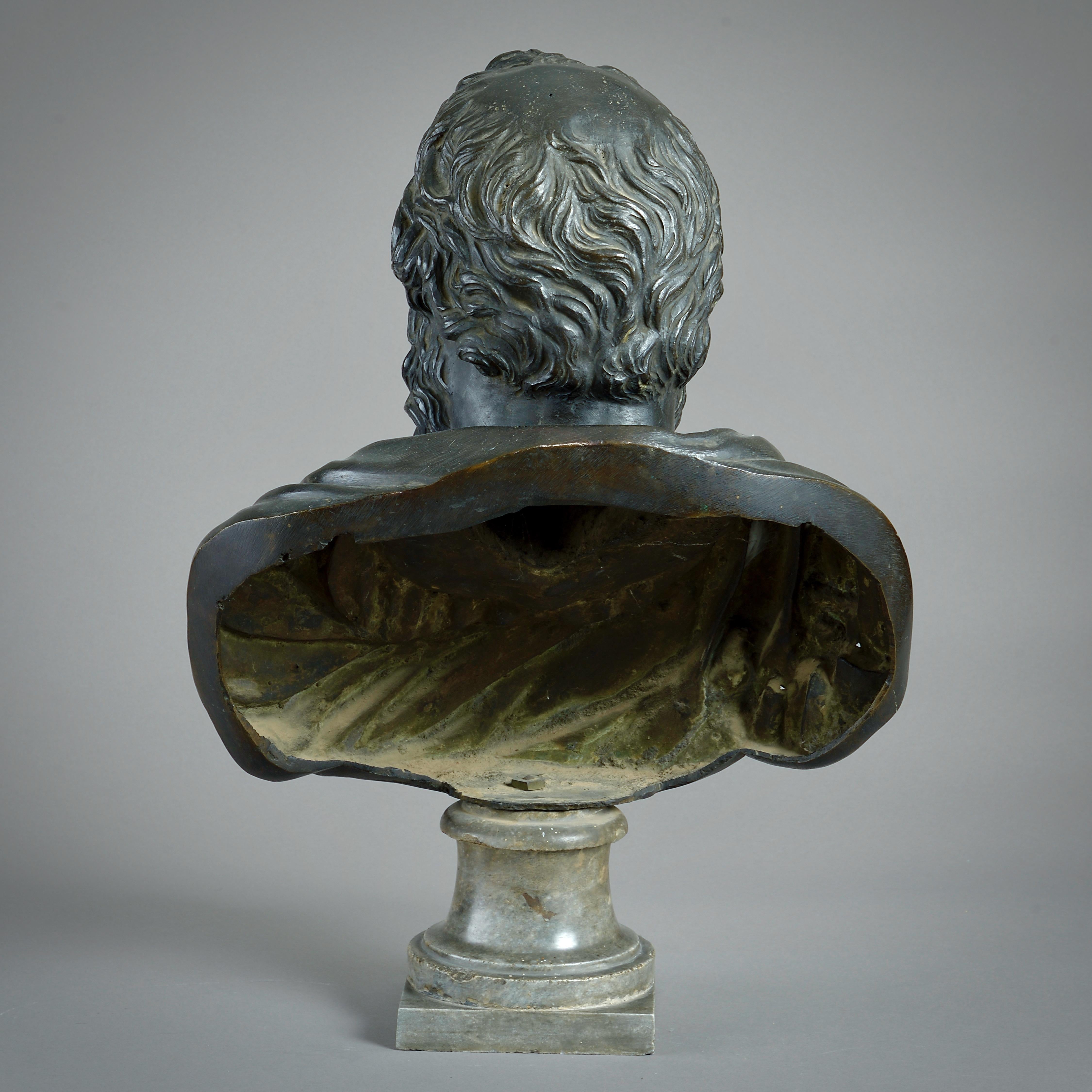 Bronze Bust of Socrates For Sale 1