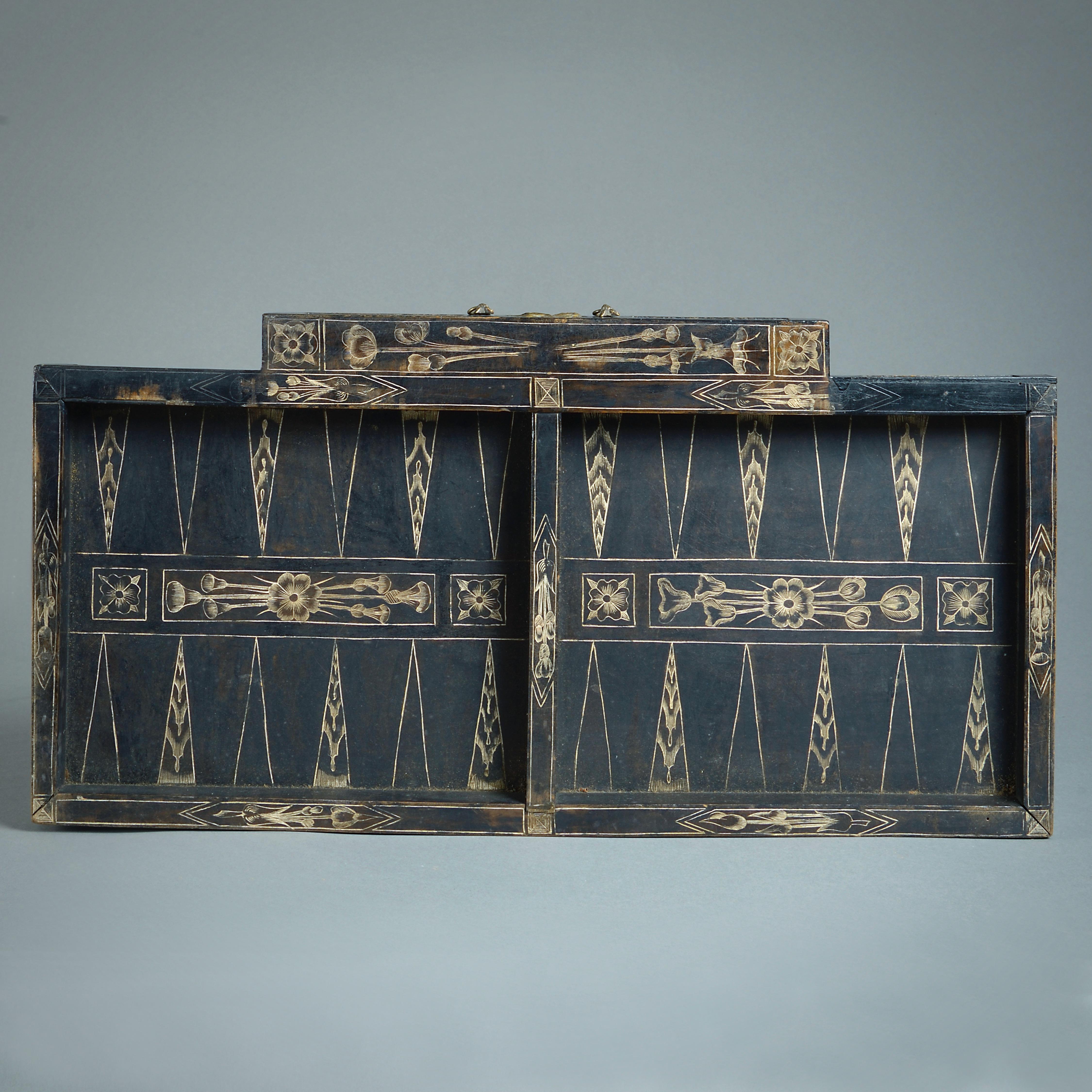 Fine Early 17th Century Ebonised Table Cabinet For Sale 7