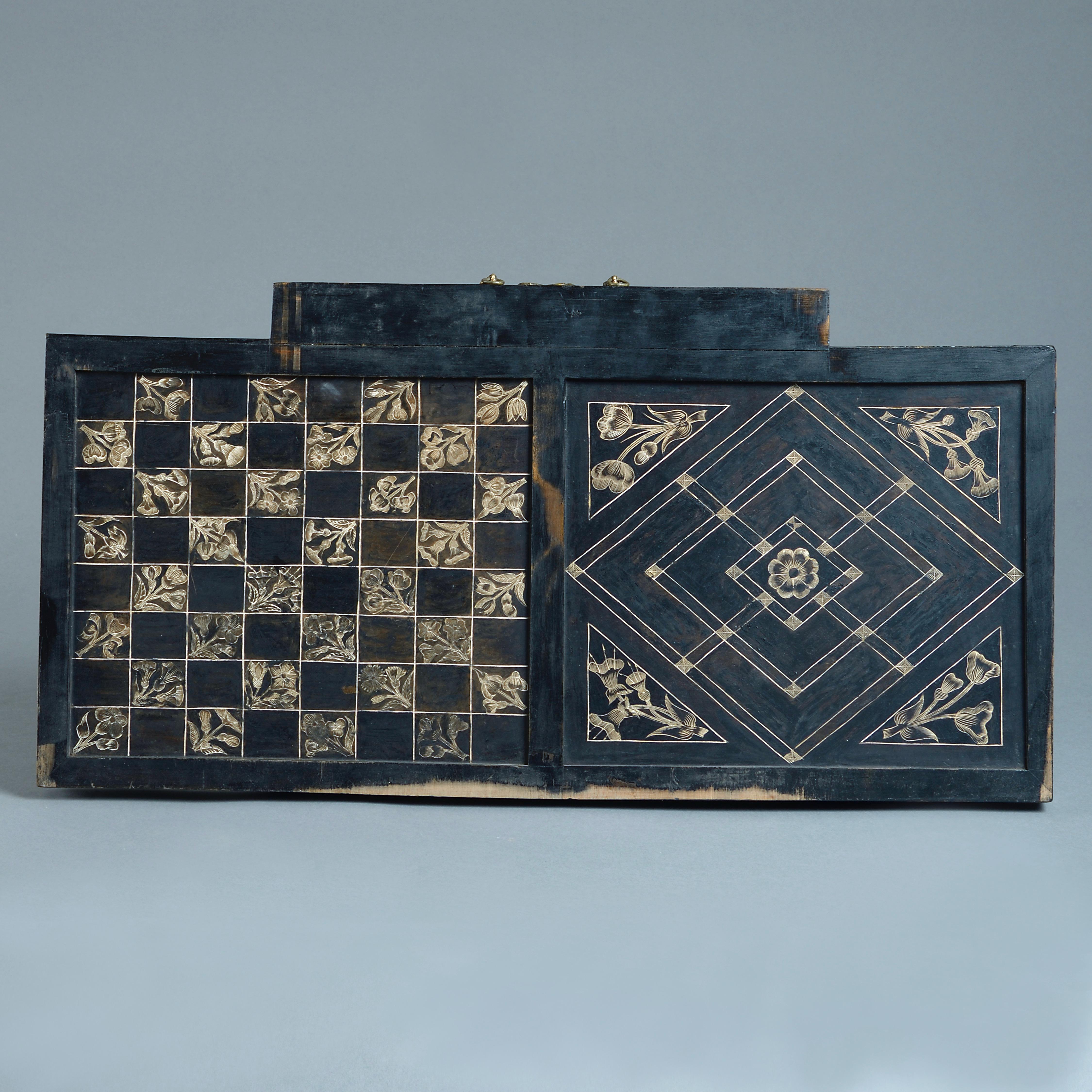 Fine Early 17th Century Ebonised Table Cabinet For Sale 6