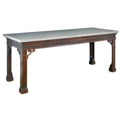 Massive George II Mahogany Side Table