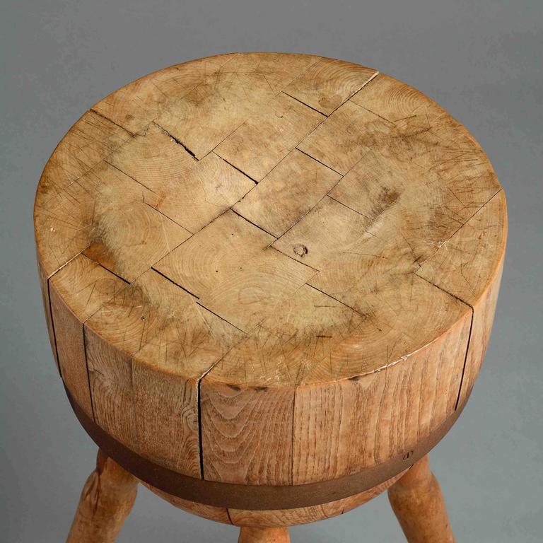 Ironbound Ash Butcher's Block at 1stDibs