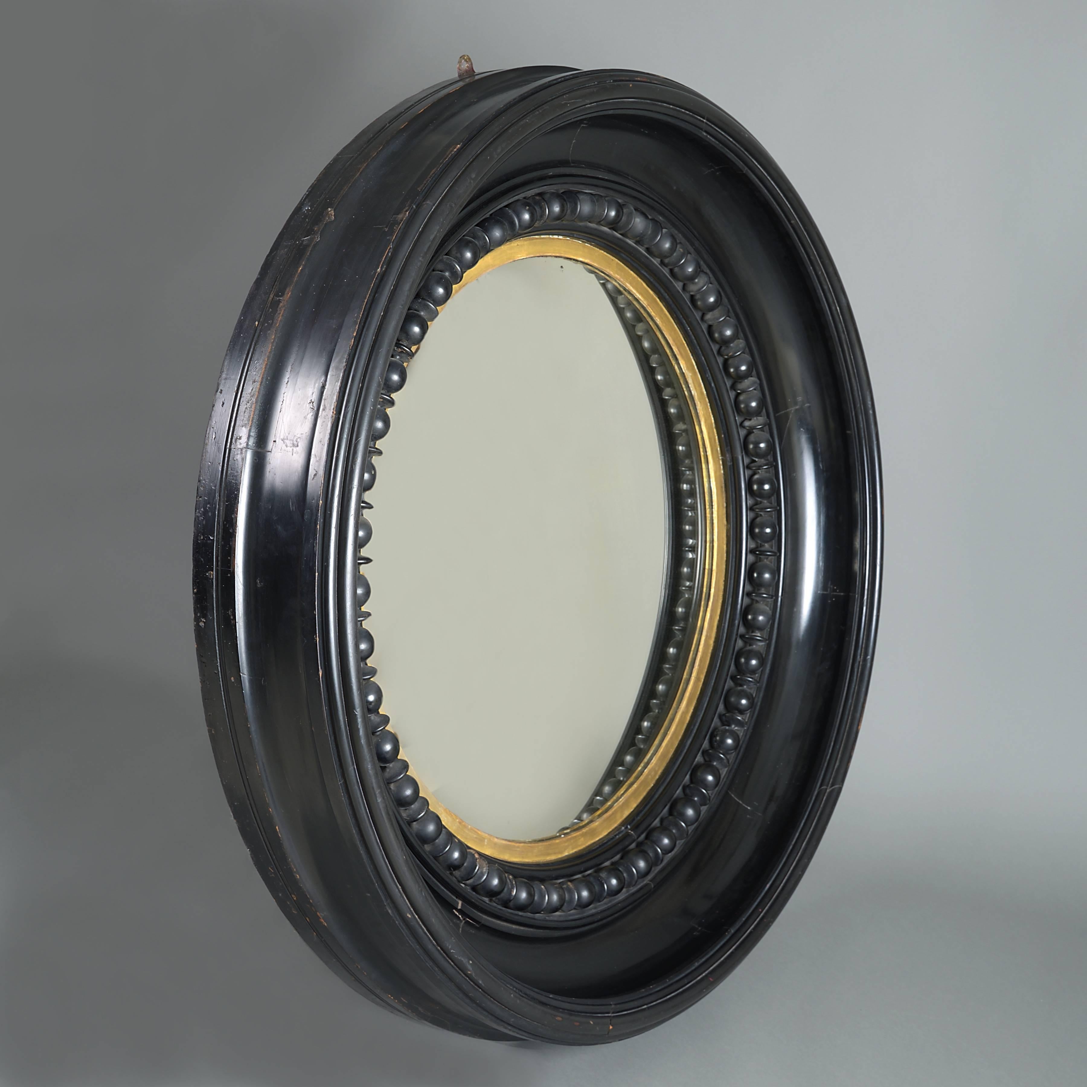 English Massive George IV Convex Mirror For Sale