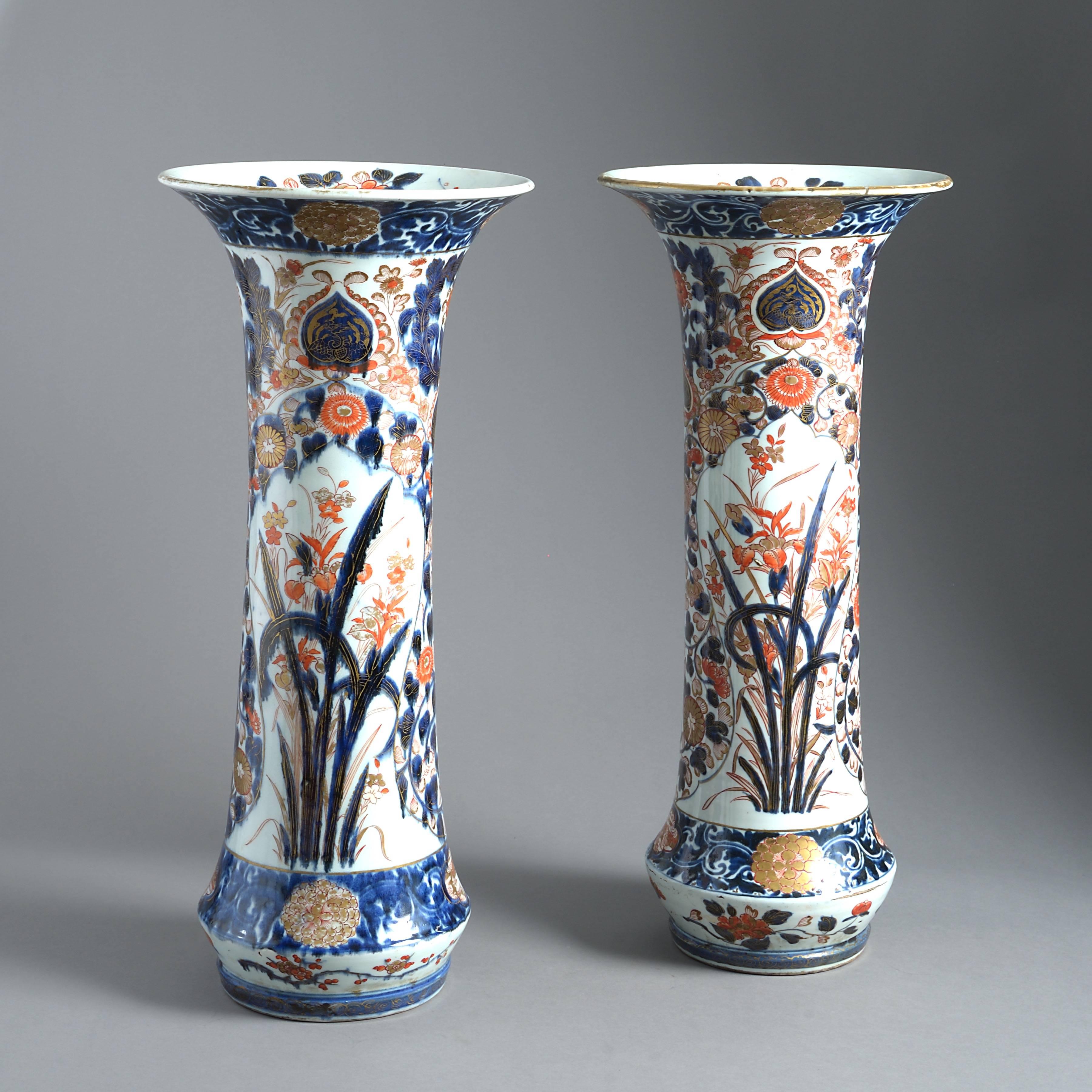 Chinese Pair of Imari Vases